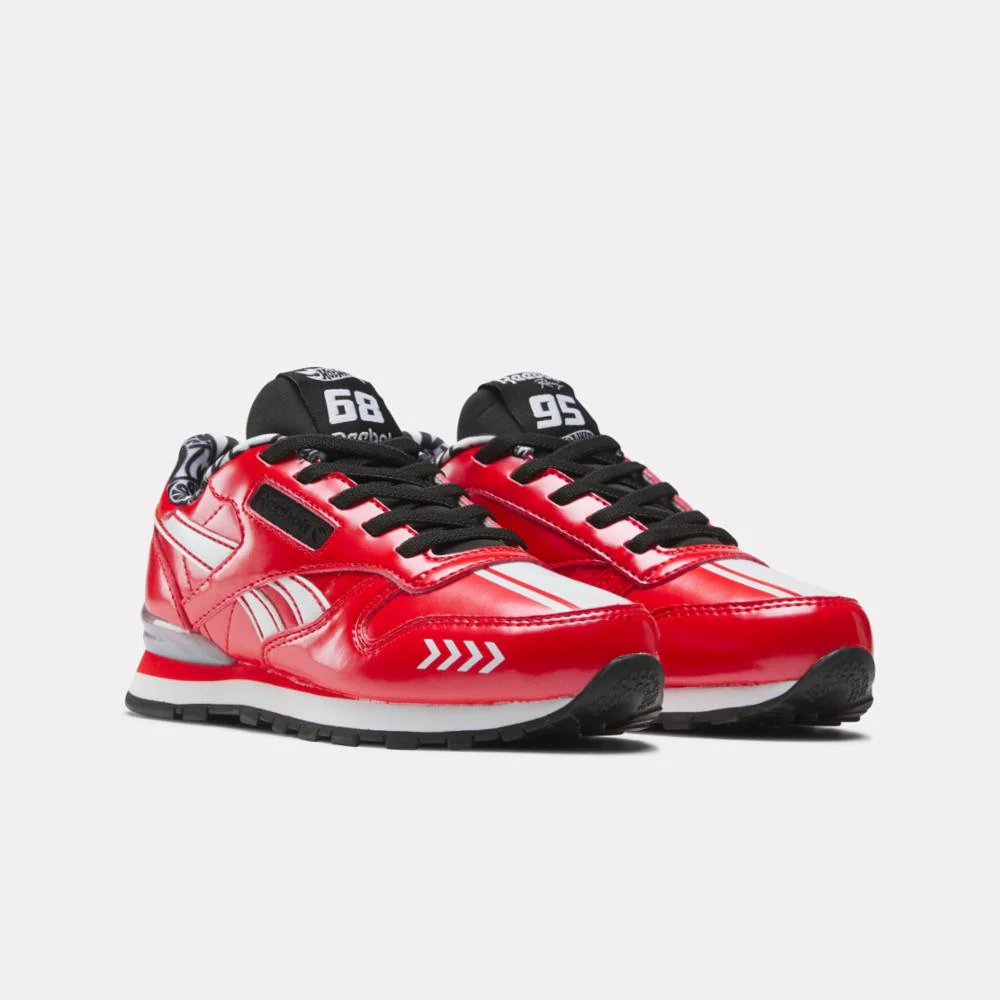 Reebok Footwear Kids CLASSIC LEATHER STEP N FLASH X HOT WHEELS CHILD RED/BLACK/WHITE - Image 2