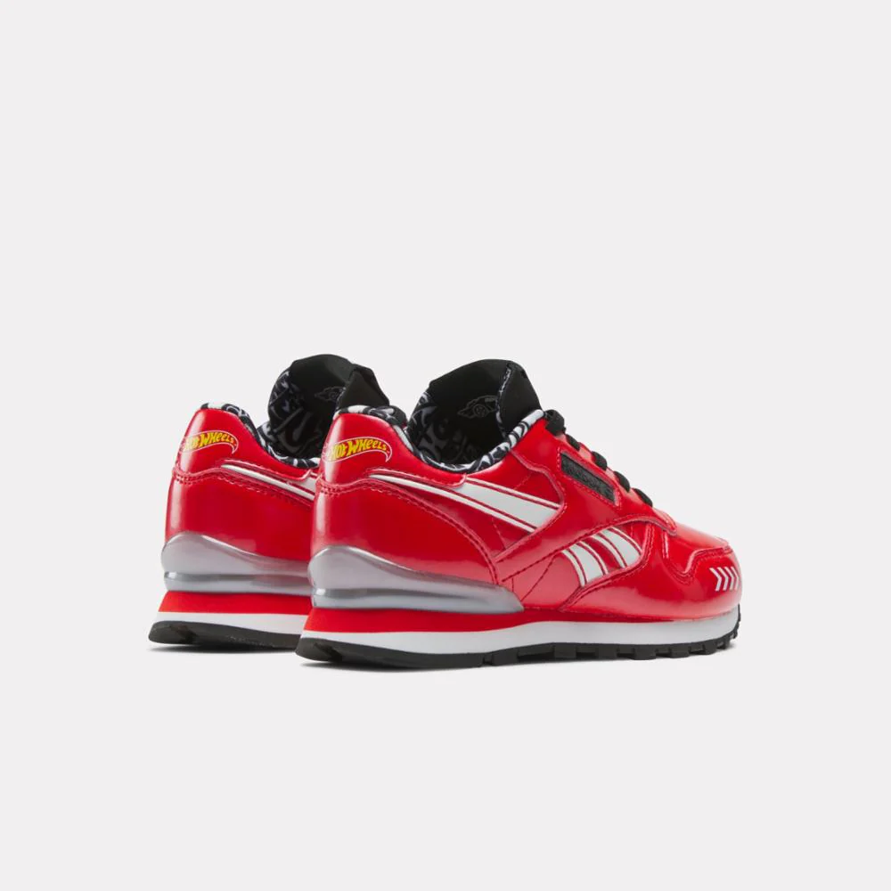 Reebok Footwear Kids CLASSIC LEATHER STEP N FLASH X HOT WHEELS CHILD RED/BLACK/WHITE - Image 3