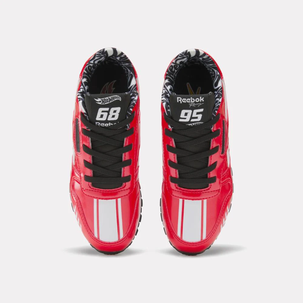 Reebok Footwear Kids CLASSIC LEATHER STEP N FLASH X HOT WHEELS CHILD RED/BLACK/WHITE - Image 5