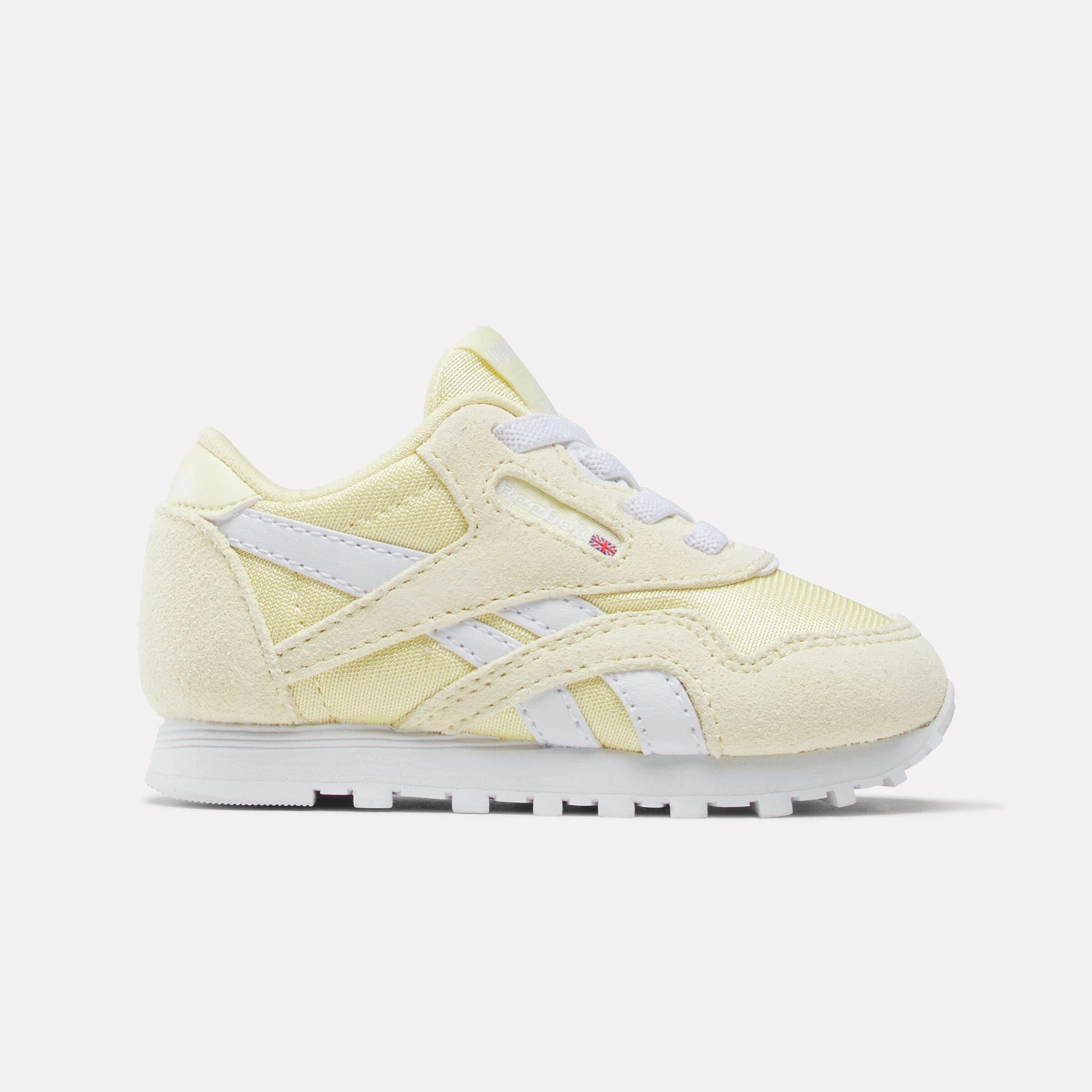 Reebok Footwear Kids Classic Nylon Shoes (Baby & Toddler) BLEACHEDYELLOW/WHITE