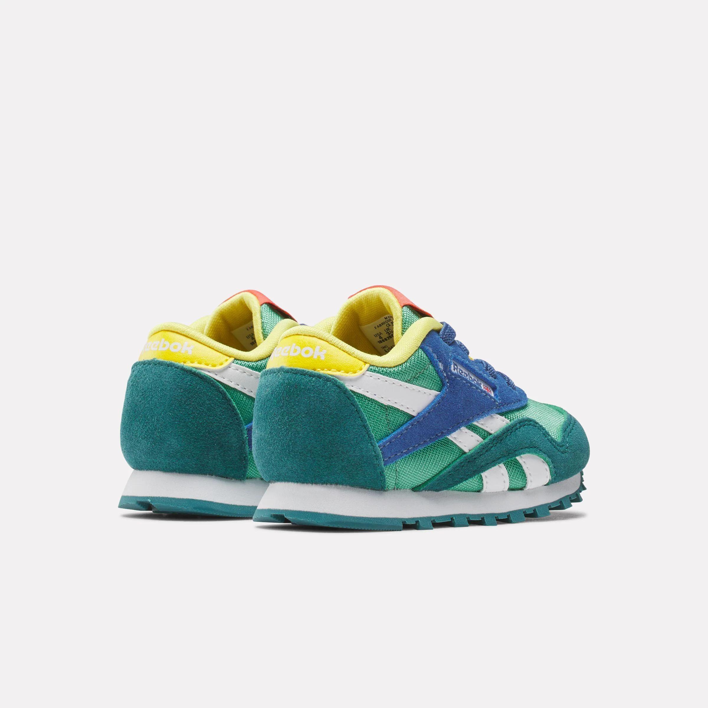 Reebok Footwear Kids Classic Nylon Shoes - Baby & Toddler UPGRADEGREEN/RETROTEAL/TWILIGH - Image 3