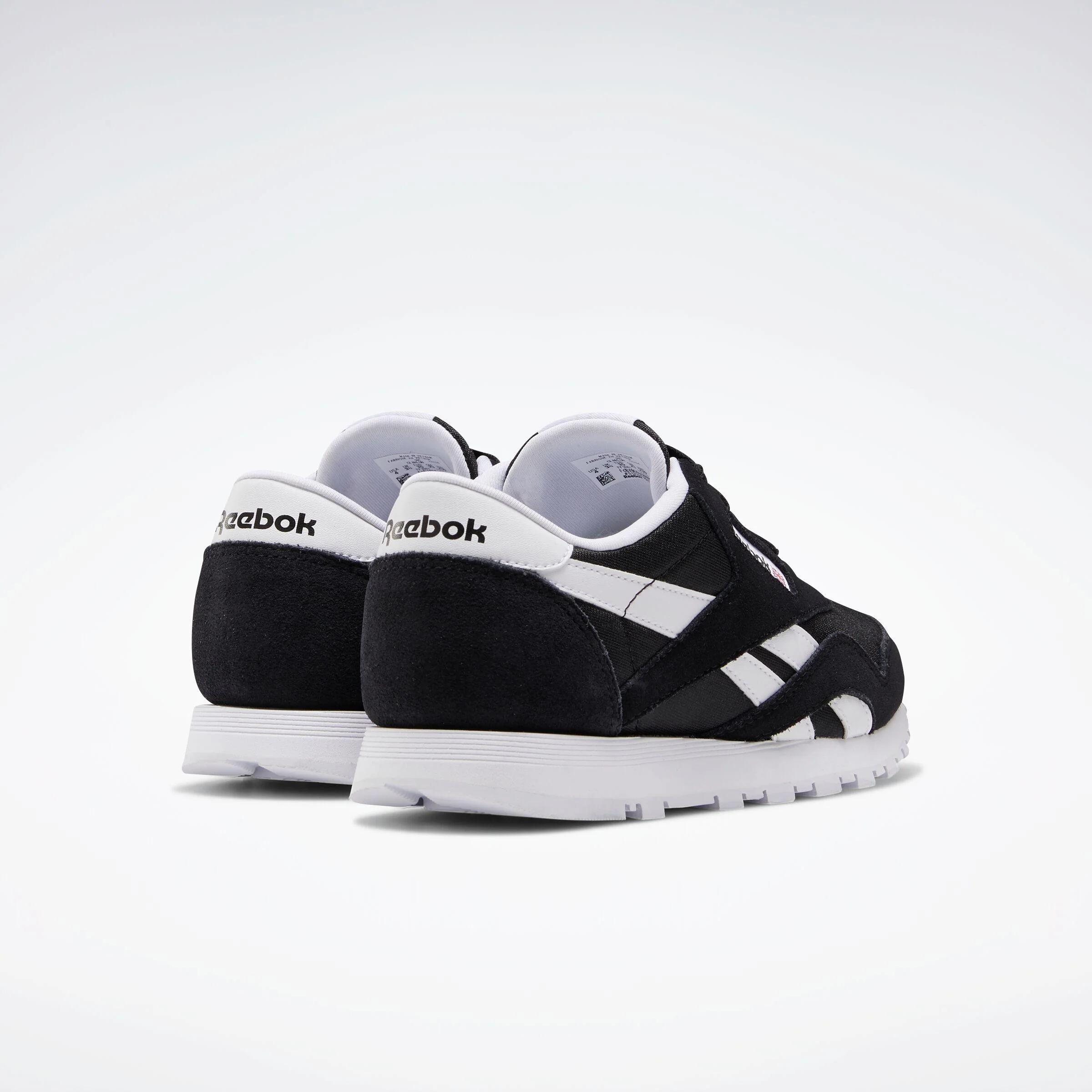 Reebok Footwear Kids Classic Nylon Shoes - Grade School BLACK/BLACK/WHITE - Image 3