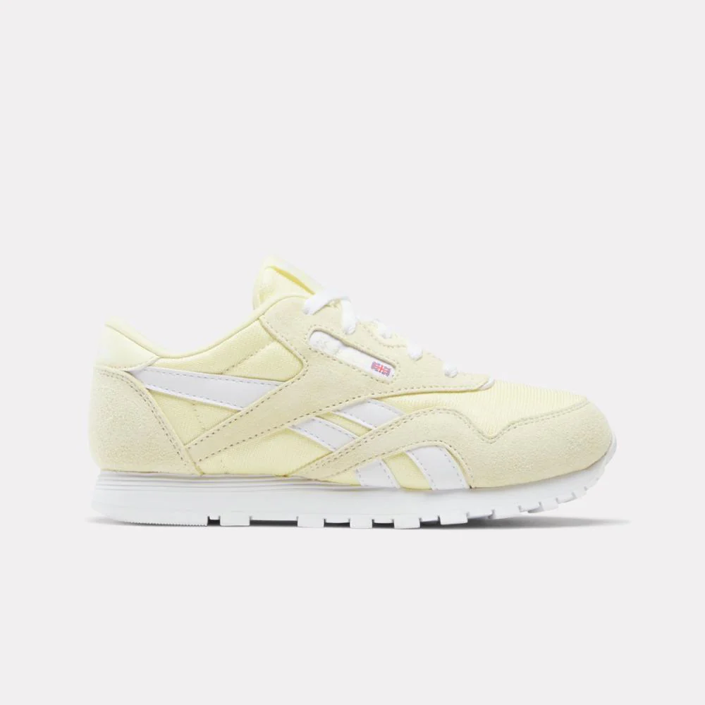 Reebok Footwear Kids Classic Nylon Shoes - Pre-School BLEACHEDYELLOW/WHITE