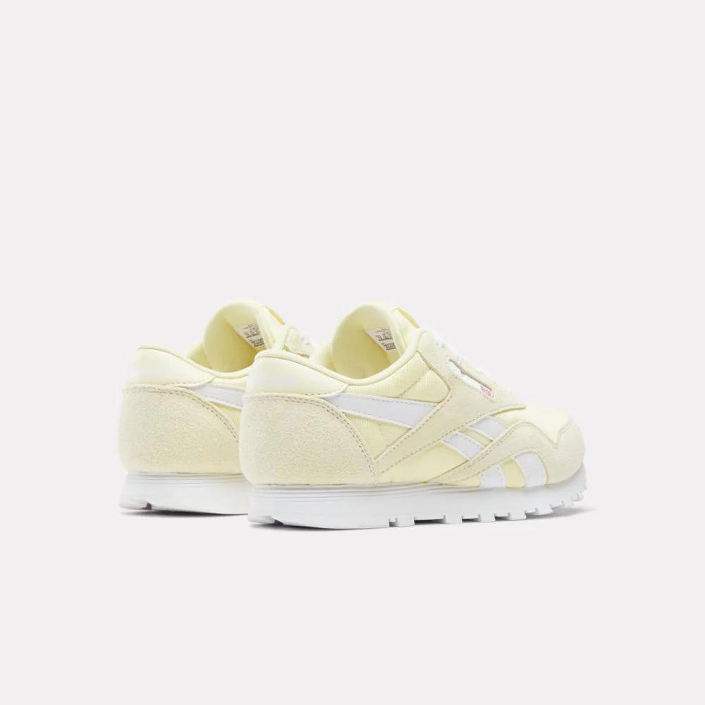 Reebok Footwear Kids Classic Nylon Shoes - Pre-School BLEACHEDYELLOW/WHITE - Image 3