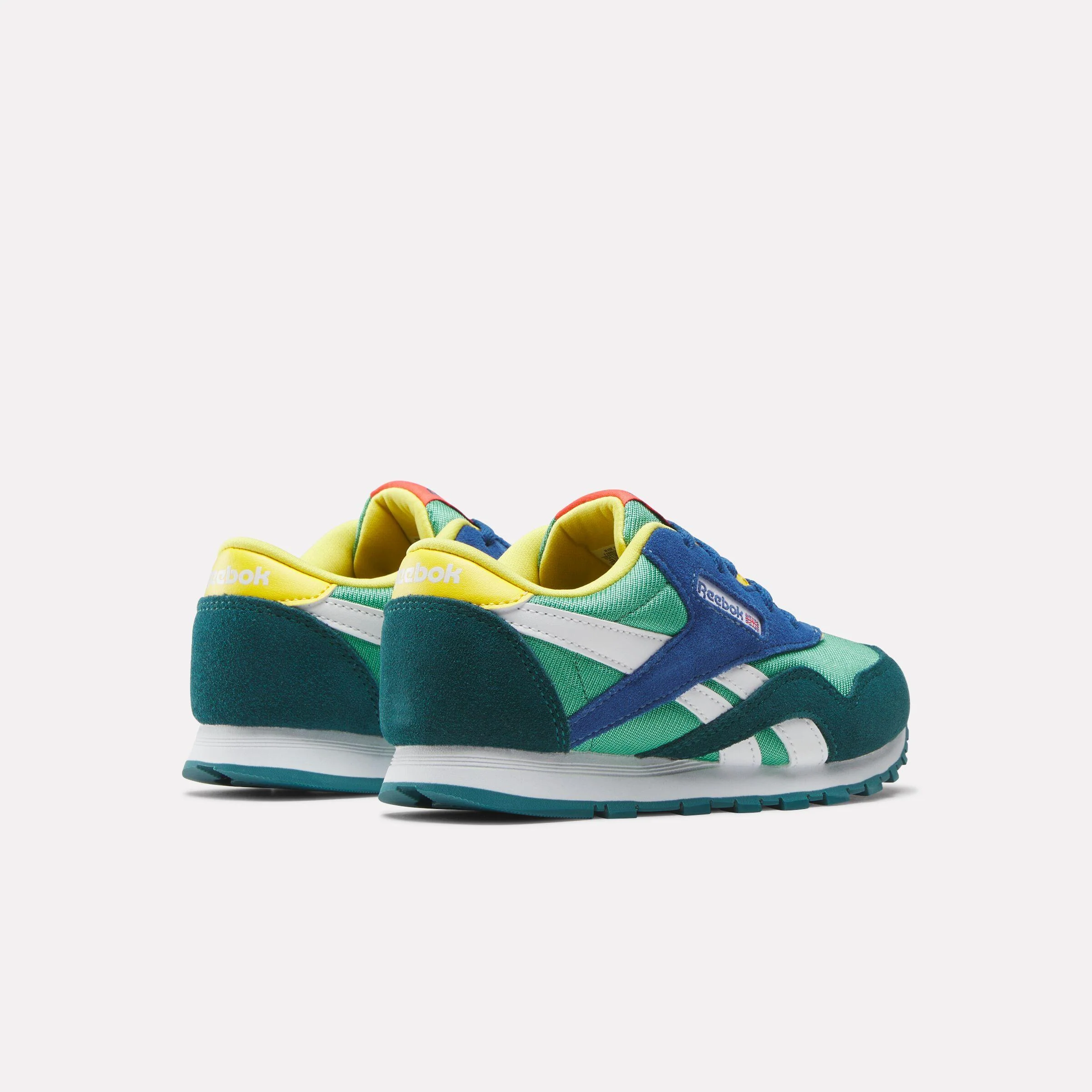 Reebok Footwear Kids Classic Nylon Shoes - Pre-School UPGRADEGREEN/RETROTEAL/TWILIGH - Image 3