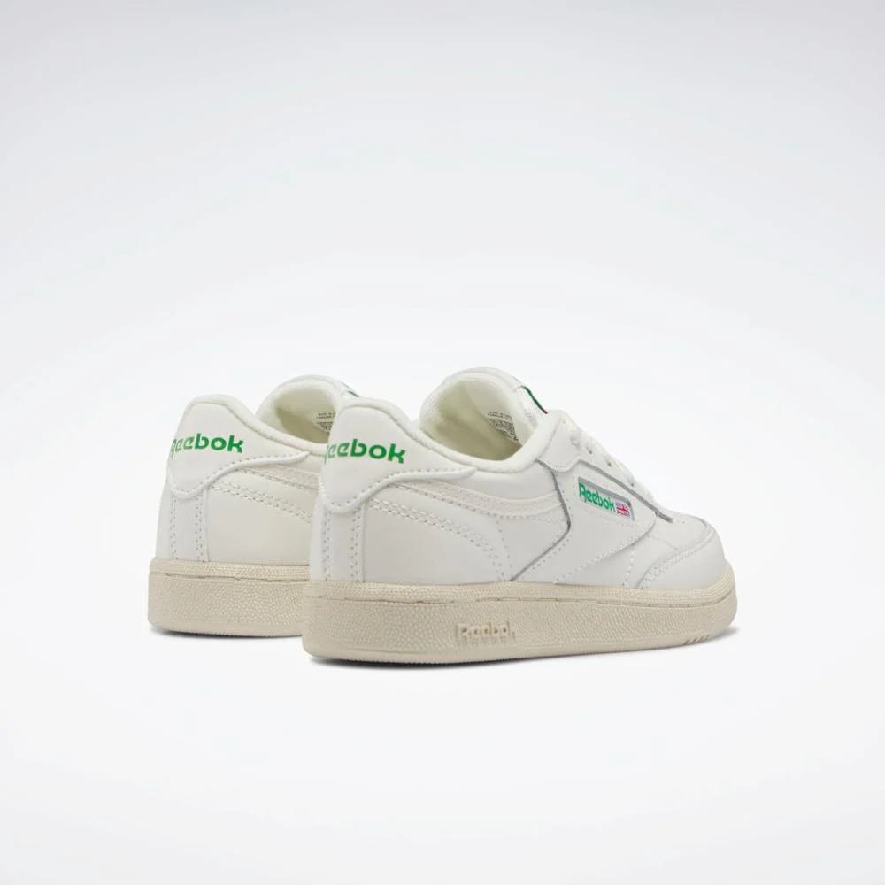 Reebok Footwear Kids Club C Shoes - Preschool CHALK/CHALK/GLEN GREEN - Image 4