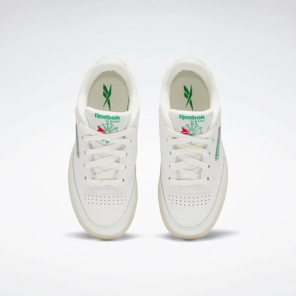 Reebok Footwear Kids Club C Shoes - Preschool CHALK/CHALK/GLEN GREEN - Image 6