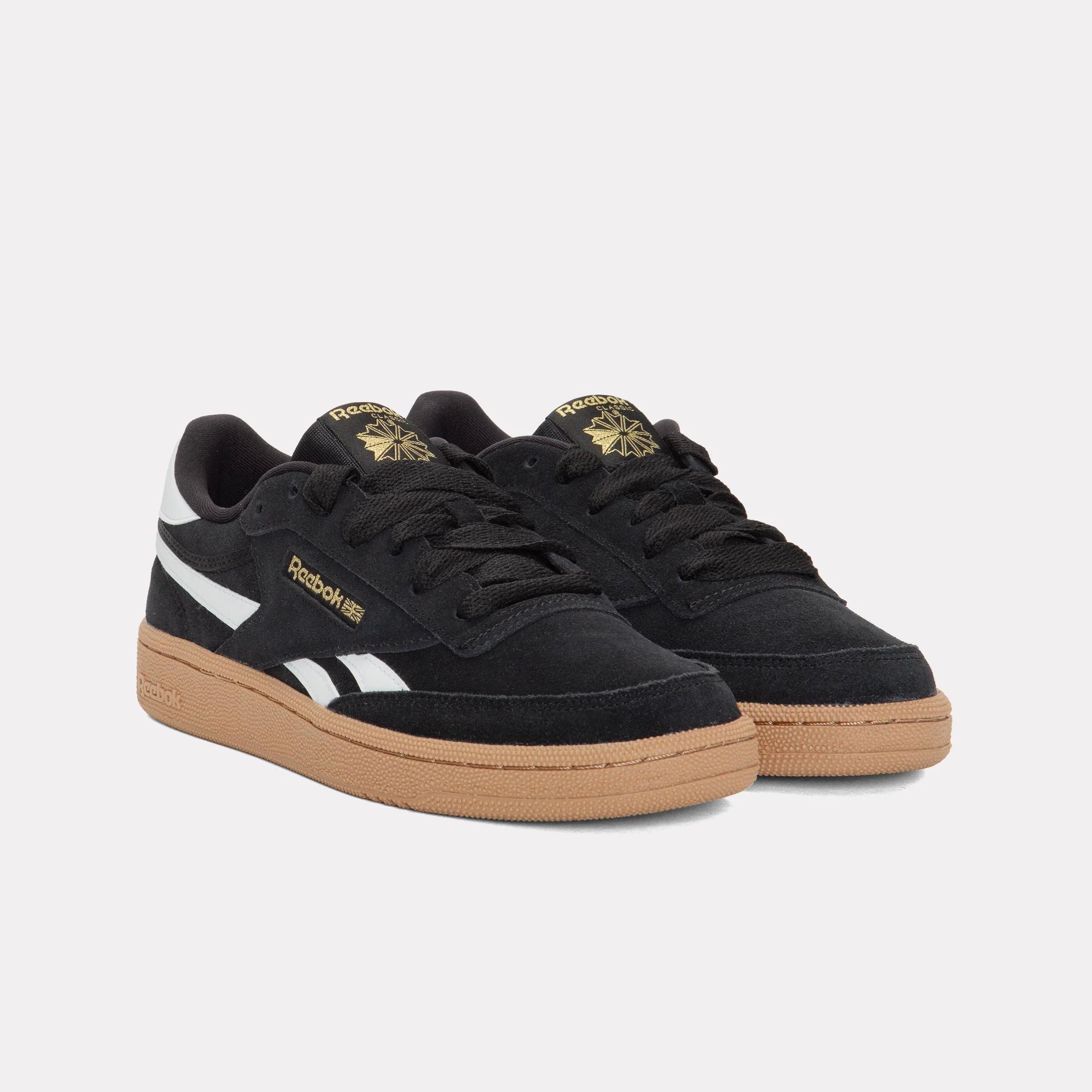 Reebok Footwear Kids Club C Revenge Shoes - Grade School BLACK/WHITE/GOLD - Image 2