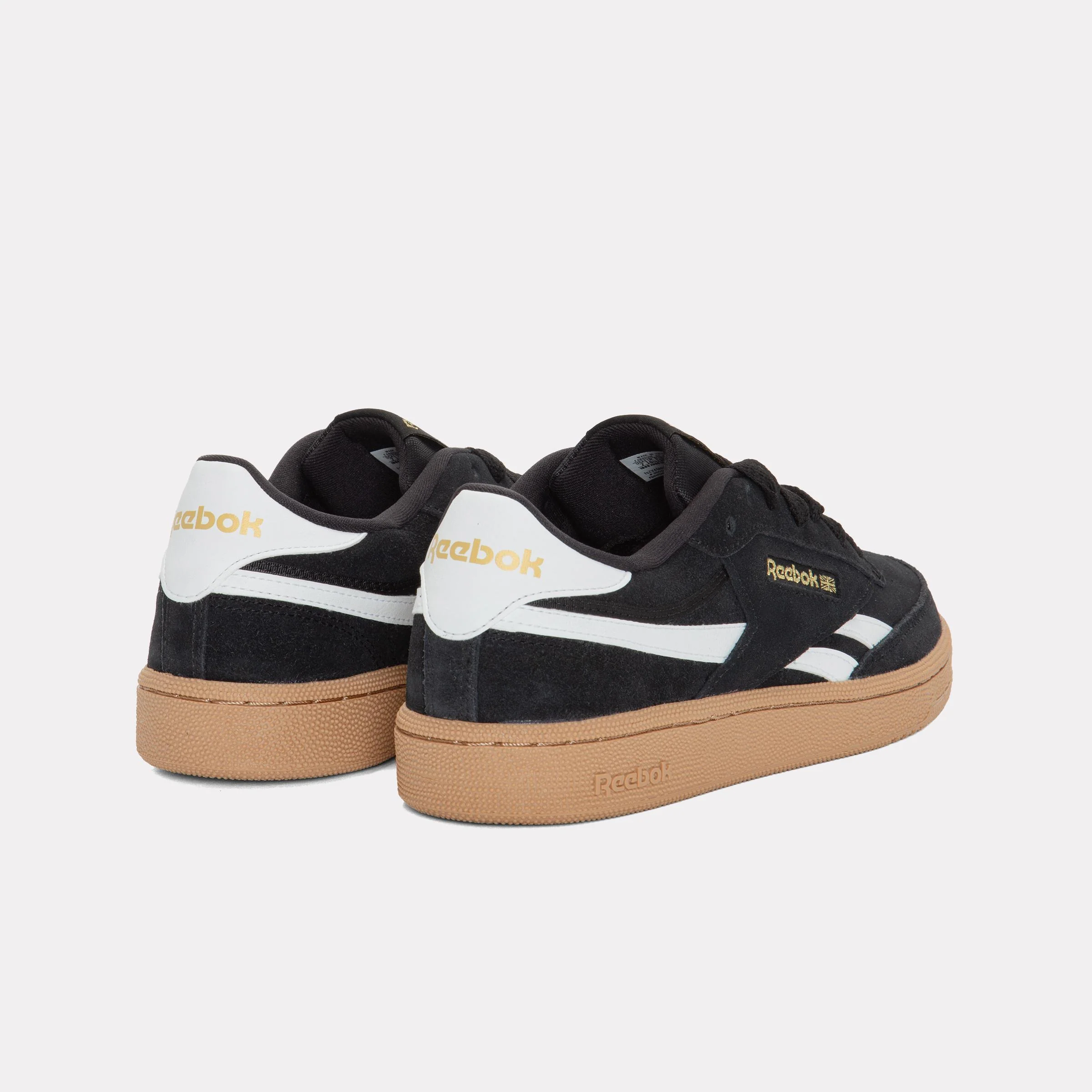 Reebok Footwear Kids Club C Revenge Shoes - Grade School BLACK/WHITE/GOLD - Image 3