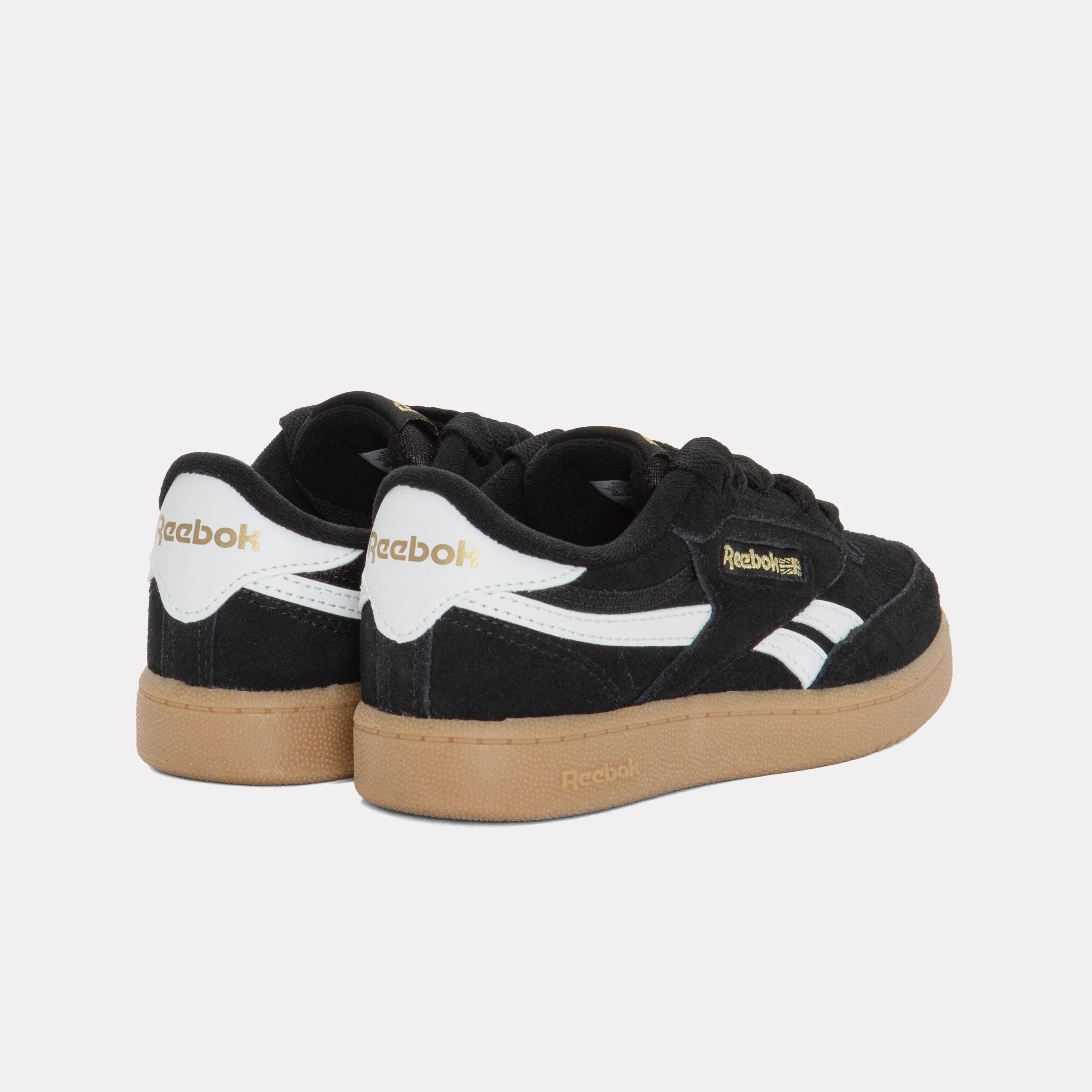 Reebok Footwear Kids Club C Revenge Shoes - Pre-School BLACK/WHITE/GOLD - Image 3