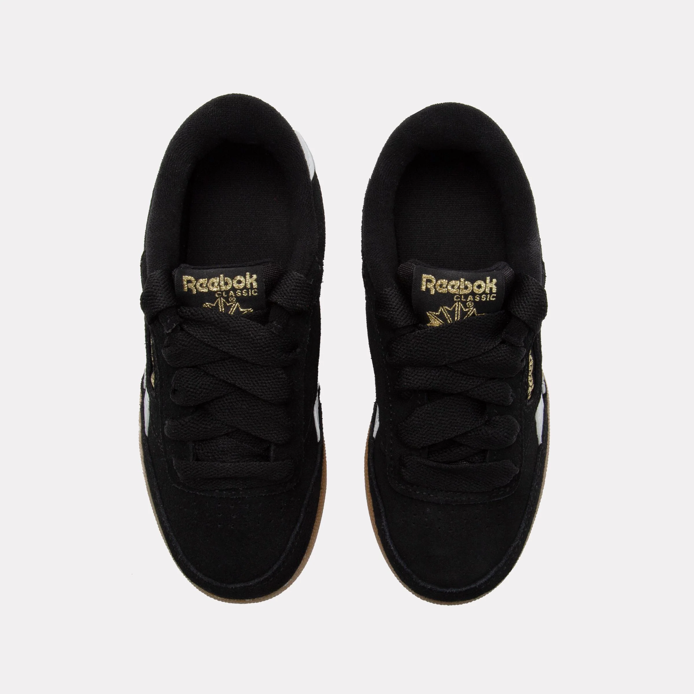 Reebok Footwear Kids Club C Revenge Shoes - Pre-School BLACK/WHITE/GOLD - Image 5