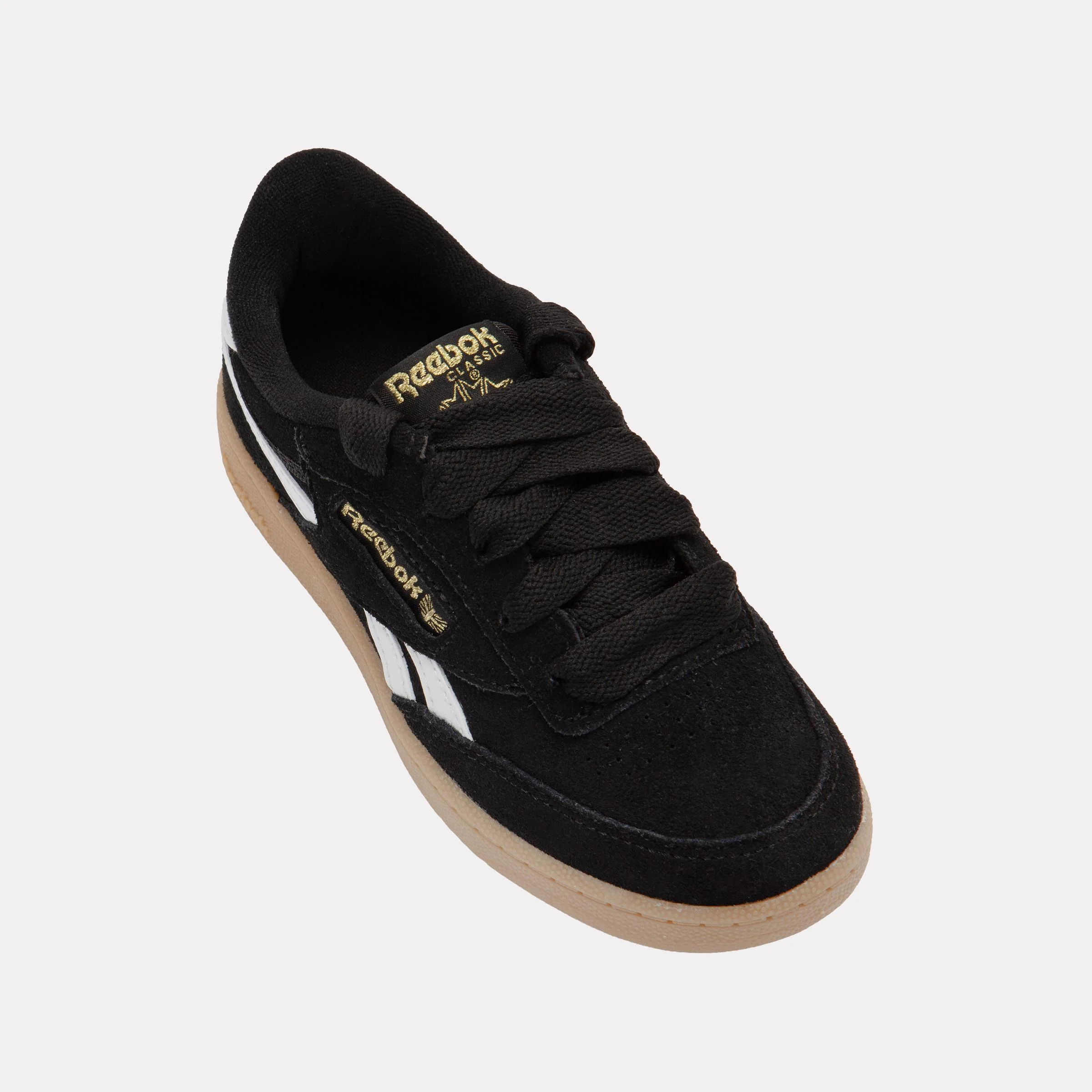 Reebok Footwear Kids Club C Revenge Shoes - Pre-School BLACK/WHITE/GOLD - Image 6