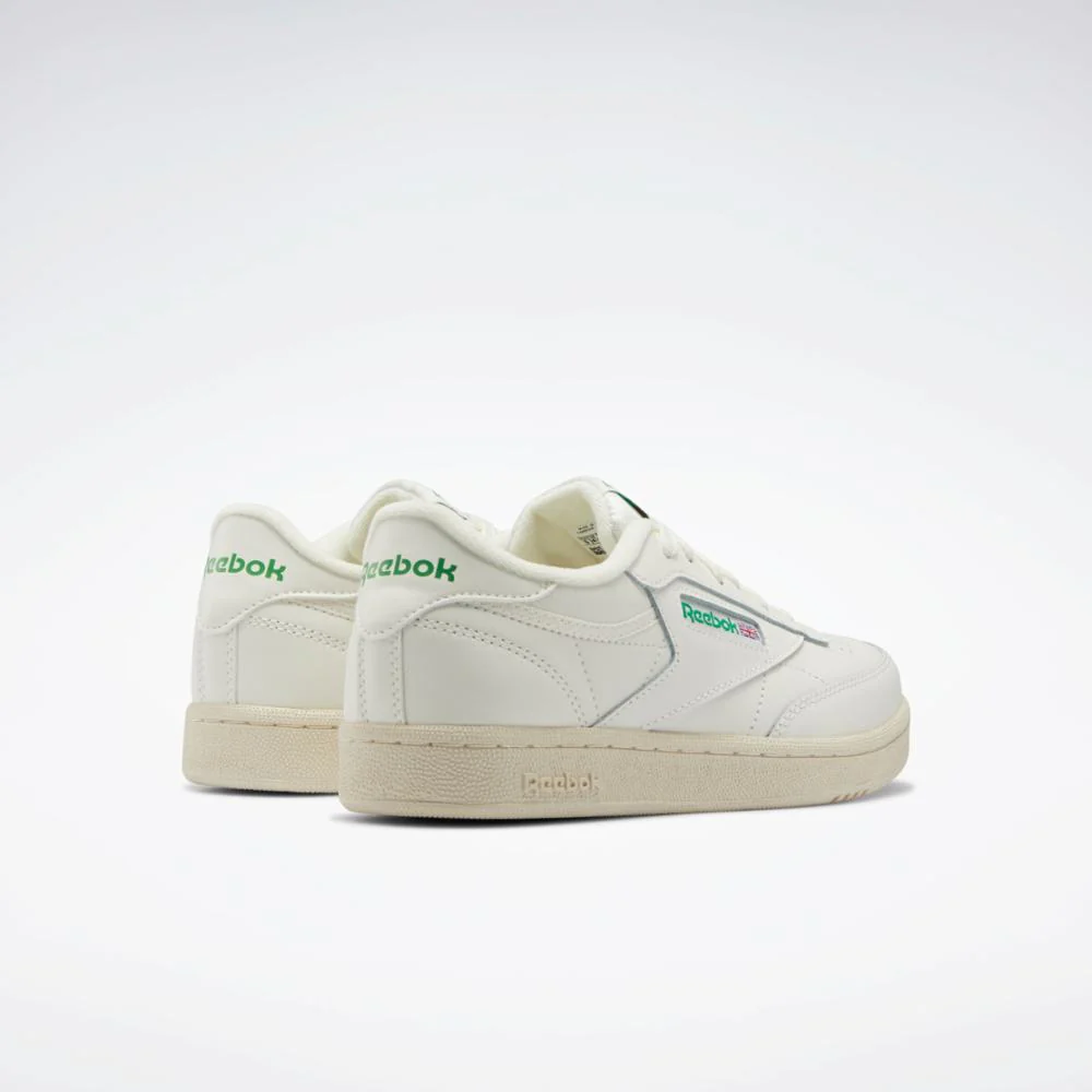 Reebok Footwear Kids Club C Shoes - Grade School CHALK/CHALK/GLEGRN - Image 3