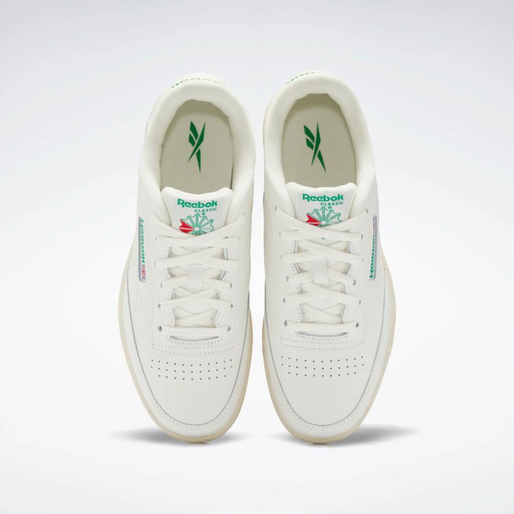 Reebok Footwear Kids Club C Shoes - Grade School CHALK/CHALK/GLEGRN - Image 5