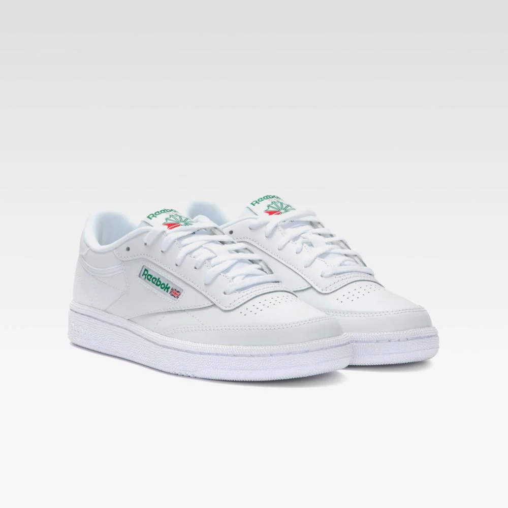 Reebok Footwear Kids Club C Shoes – Grade School WHITE/GLEGRN/VECBLU - Image 2