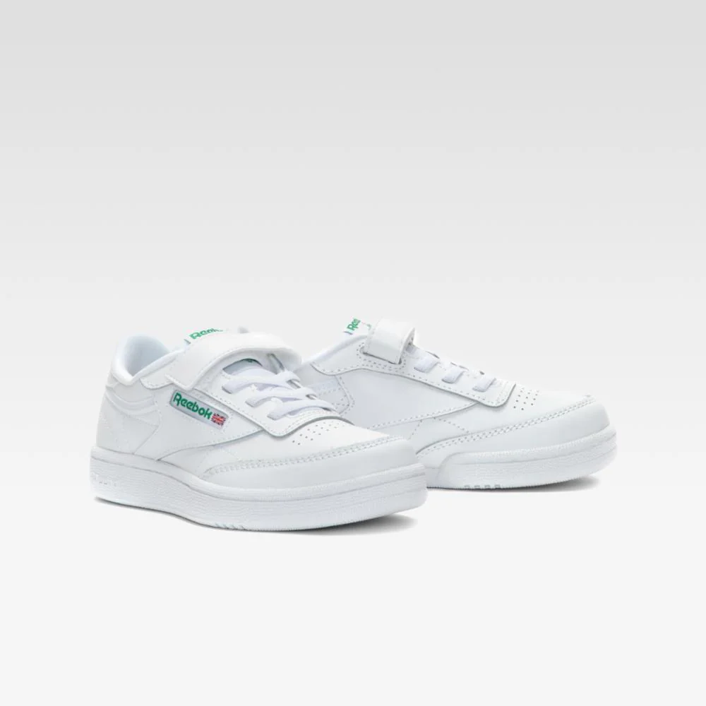 Reebok Footwear Kids Club C Shoes - Preschool WHITE/GLEN GREEN - Image 3