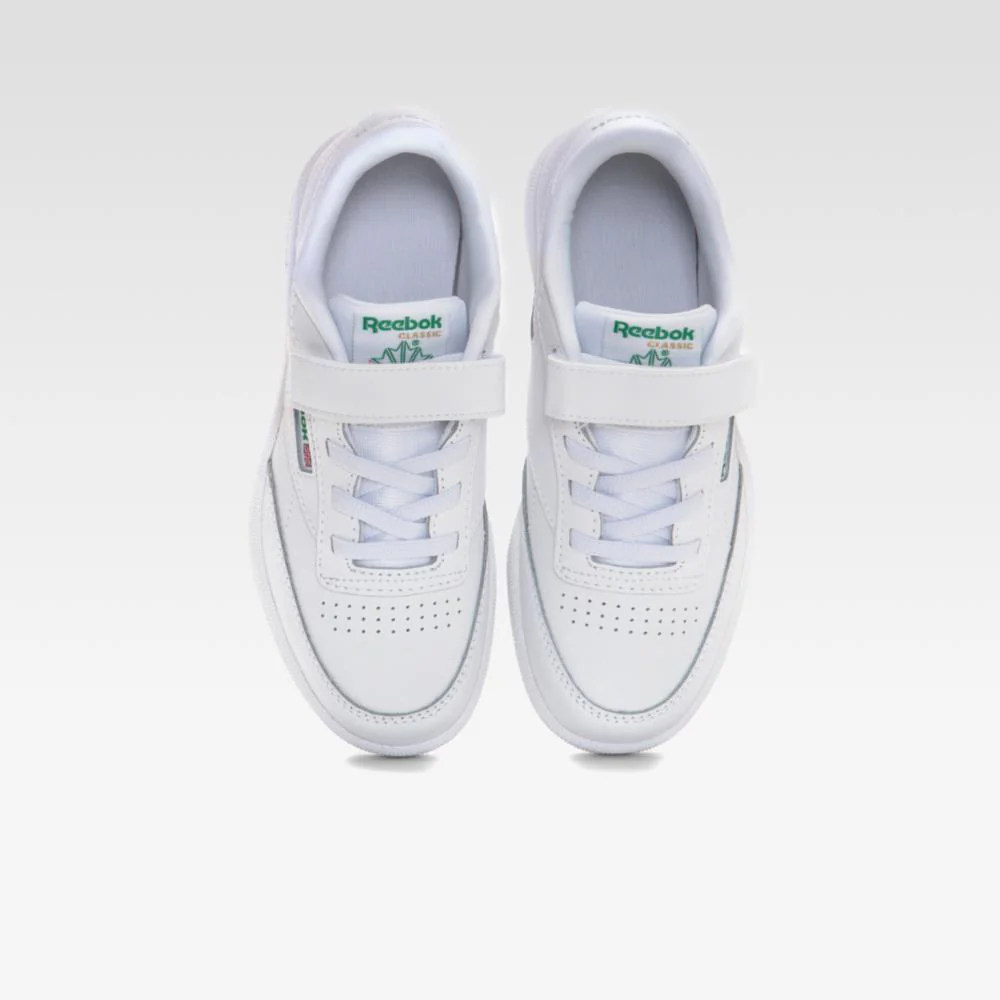 Reebok Footwear Kids Club C Shoes - Preschool WHITE/GLEN GREEN - Image 6
