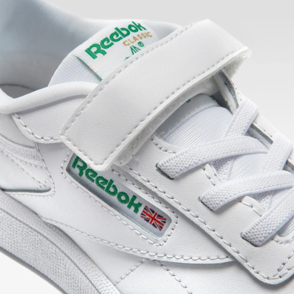 Reebok Footwear Kids Club C Shoes - Preschool WHITE/GLEN GREEN - Image 7