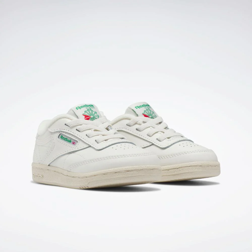 Reebok Footwear Kids Club C Shoes - Toddler CHALK/CHALK/GLEGRN - Image 3