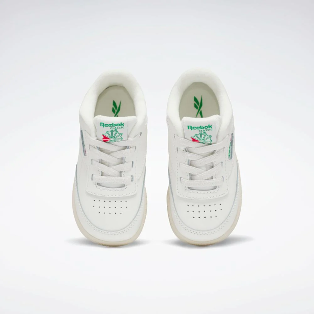 Reebok Footwear Kids Club C Shoes - Toddler CHALK/CHALK/GLEGRN - Image 6