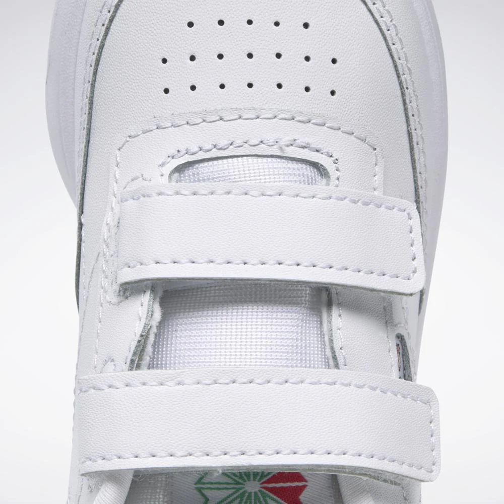 Reebok Footwear Kids Club C Shoes - Toddler WHT/GLEN GREEN/VECTOR BLUE - Image 6