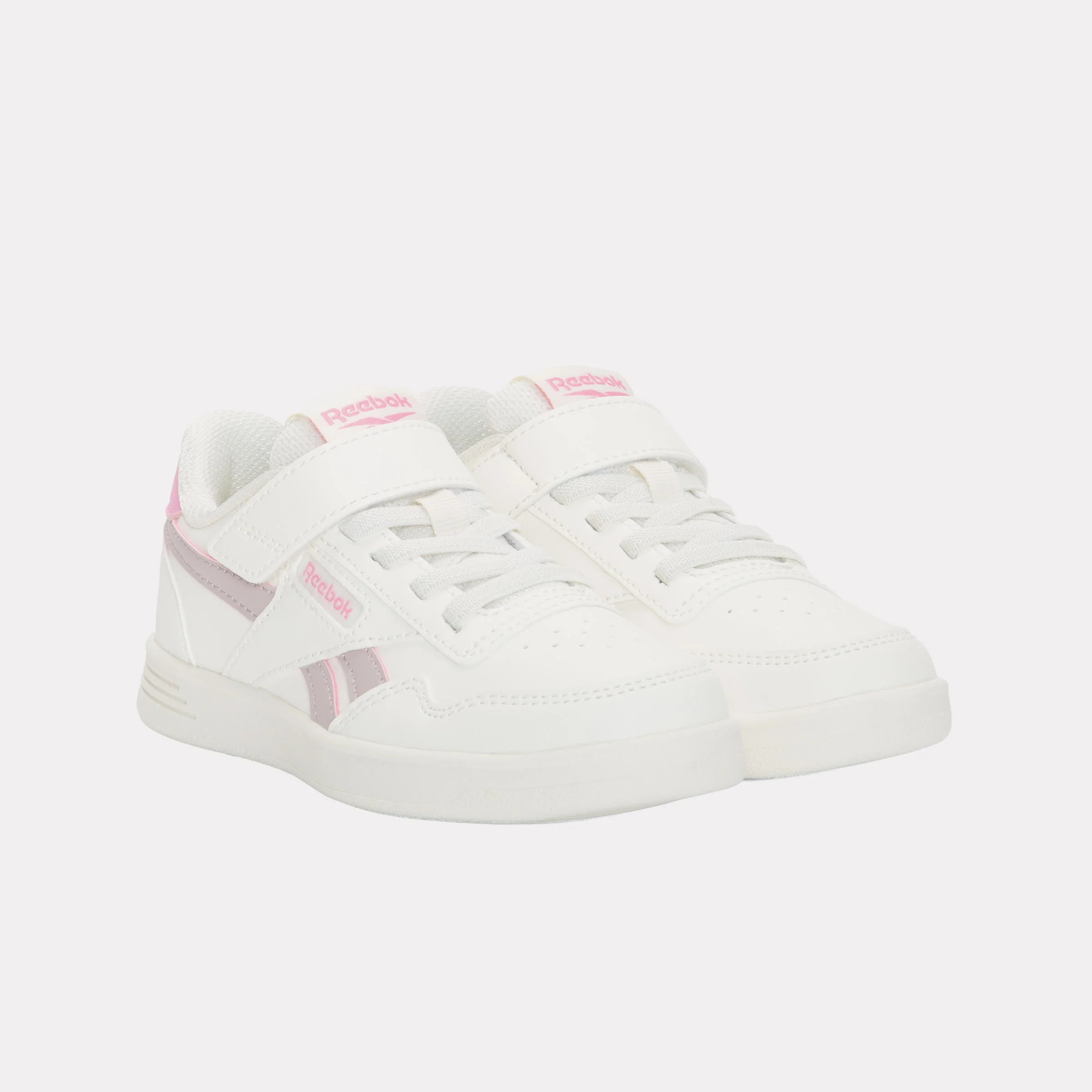 REEBOK FOOTWEAR KIDS Court Advance Shoes – Pre-School CHALK/MUTEDMAUVE/PLAYFULPINK - Image 2