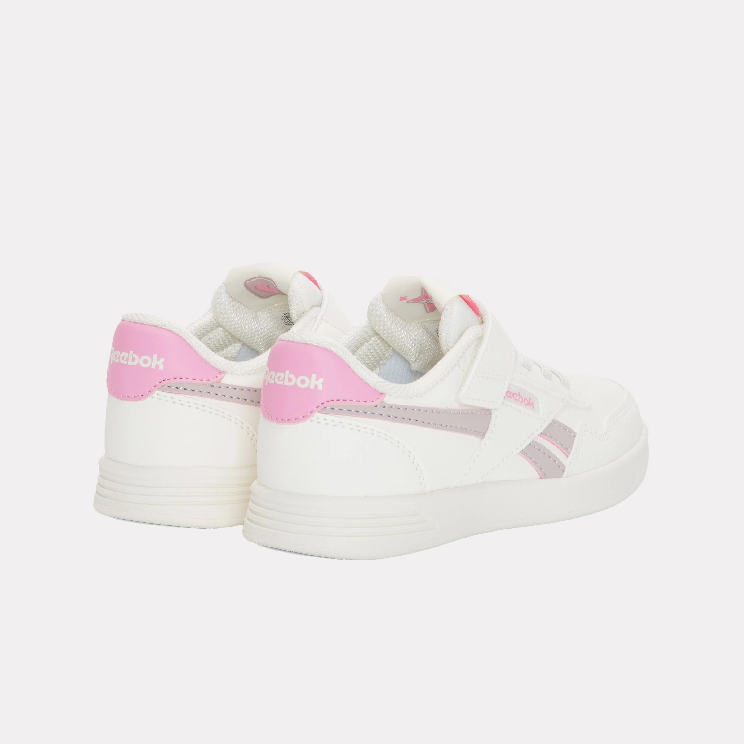 REEBOK FOOTWEAR KIDS Court Advance Shoes – Pre-School CHALK/MUTEDMAUVE/PLAYFULPINK - Image 3