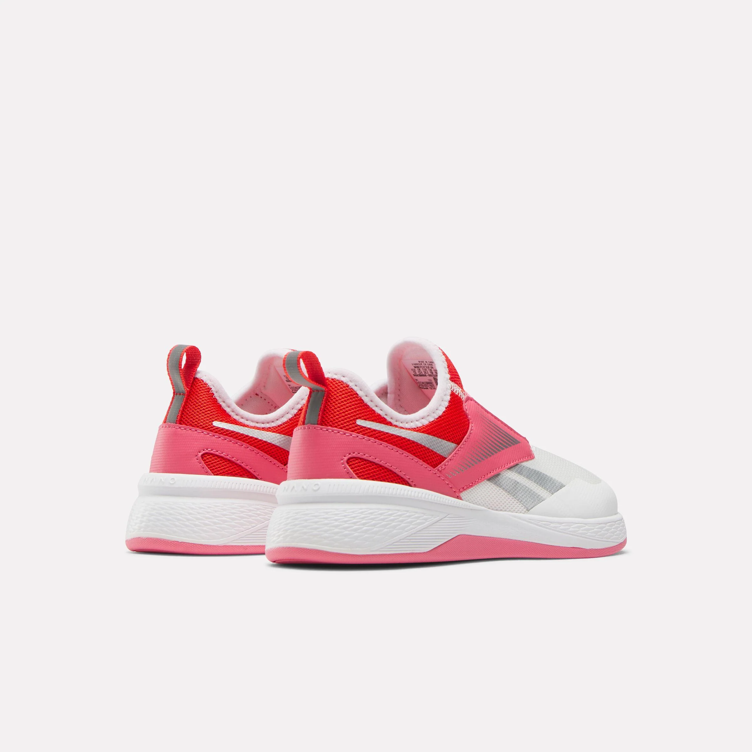 Reebok Footwear Kids Nano Play Slip-On Shoes - Pre-School FTWRWHITE/PASSIONPINK/CHERRY - Image 3