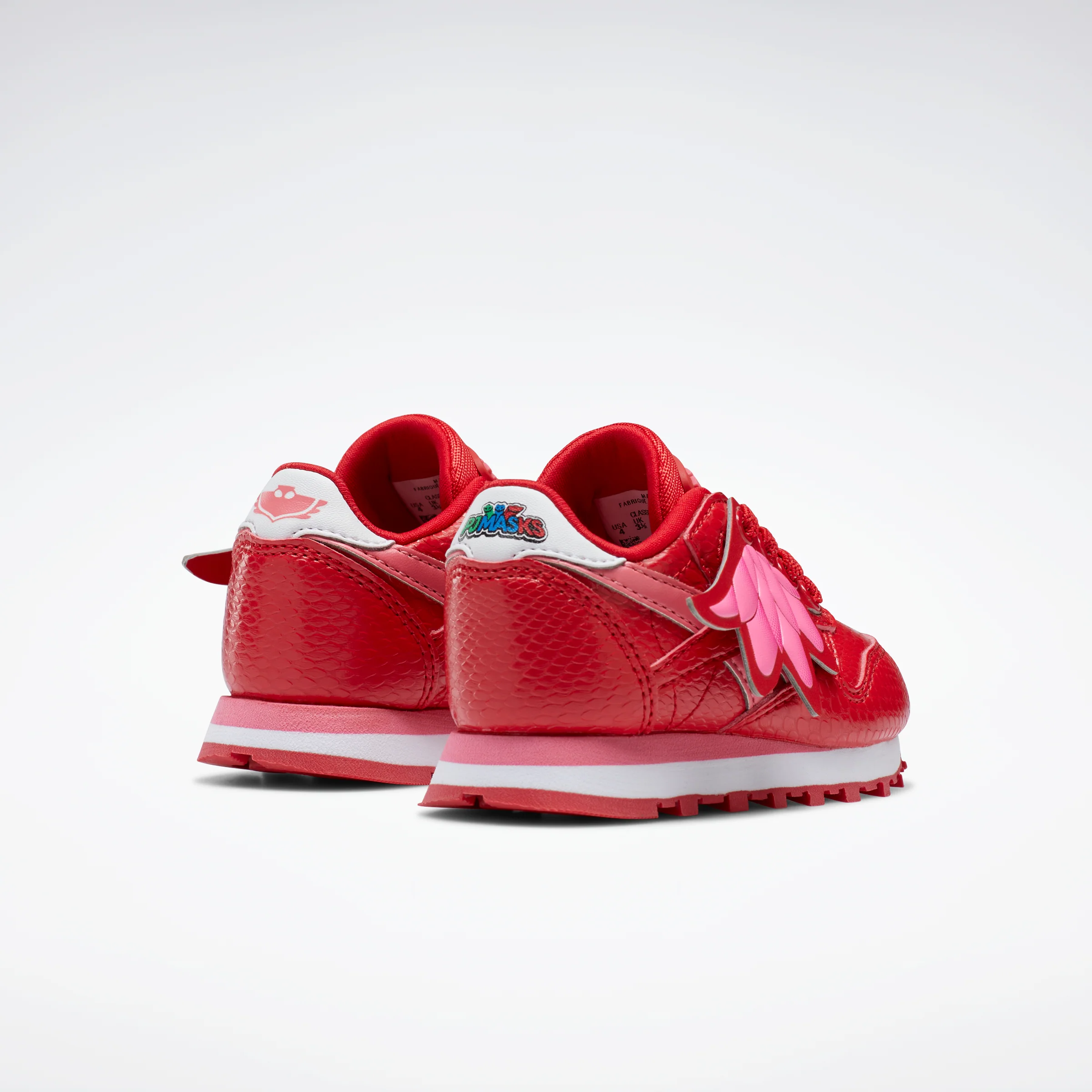 Reebok Footwear Kids Pj Masks Classic Leather Shoes Infant Vecred/Suppnk/Ftwwht - Image 4