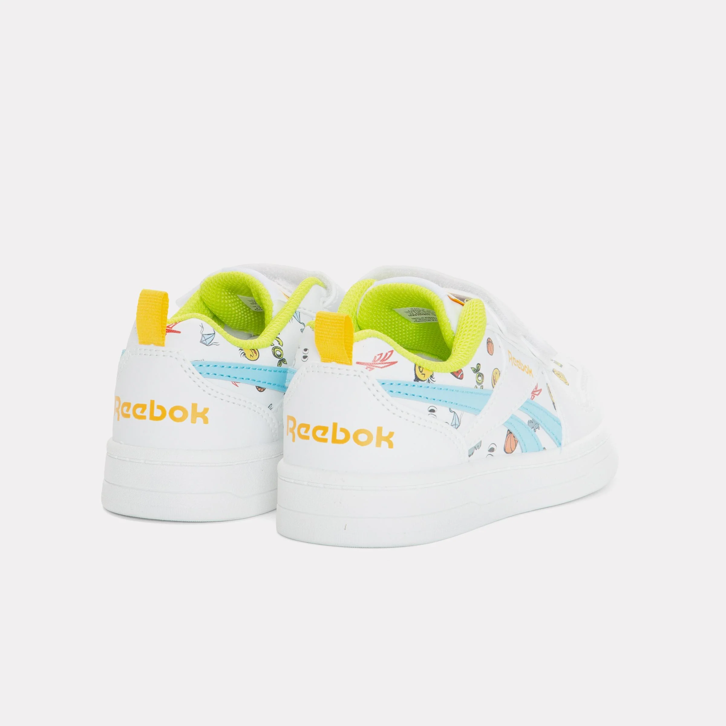 Reebok Footwear Kids Prime 2.0 Shoes – Pre-School WHITE/DIGITALBLUE/GOLDENHAZE - Image 3