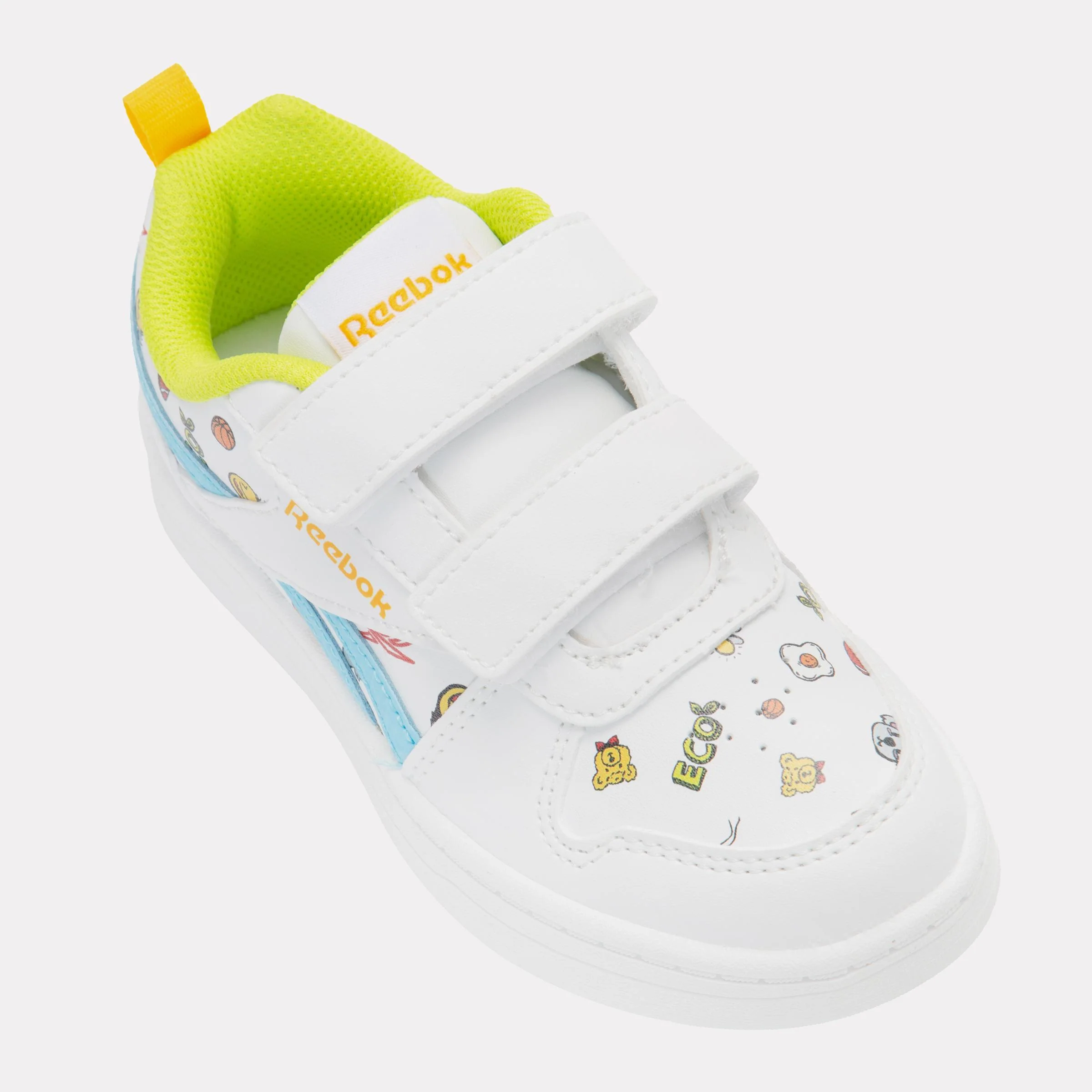 Reebok Footwear Kids Prime 2.0 Shoes – Pre-School WHITE/DIGITALBLUE/GOLDENHAZE - Image 6