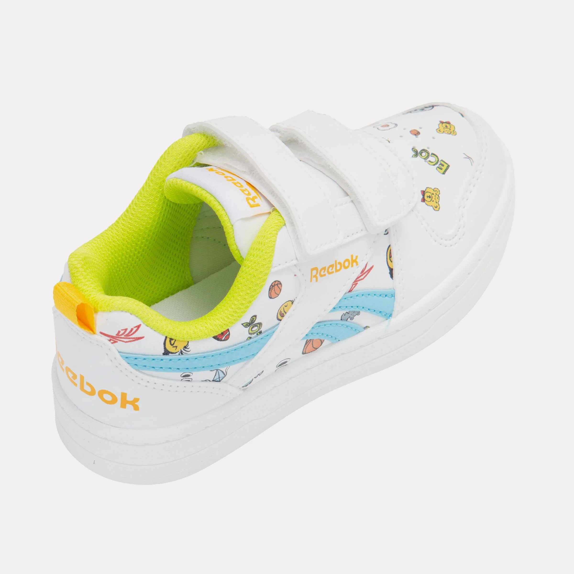 Reebok Footwear Kids Prime 2.0 Shoes – Pre-School WHITE/DIGITALBLUE/GOLDENHAZE - Image 8