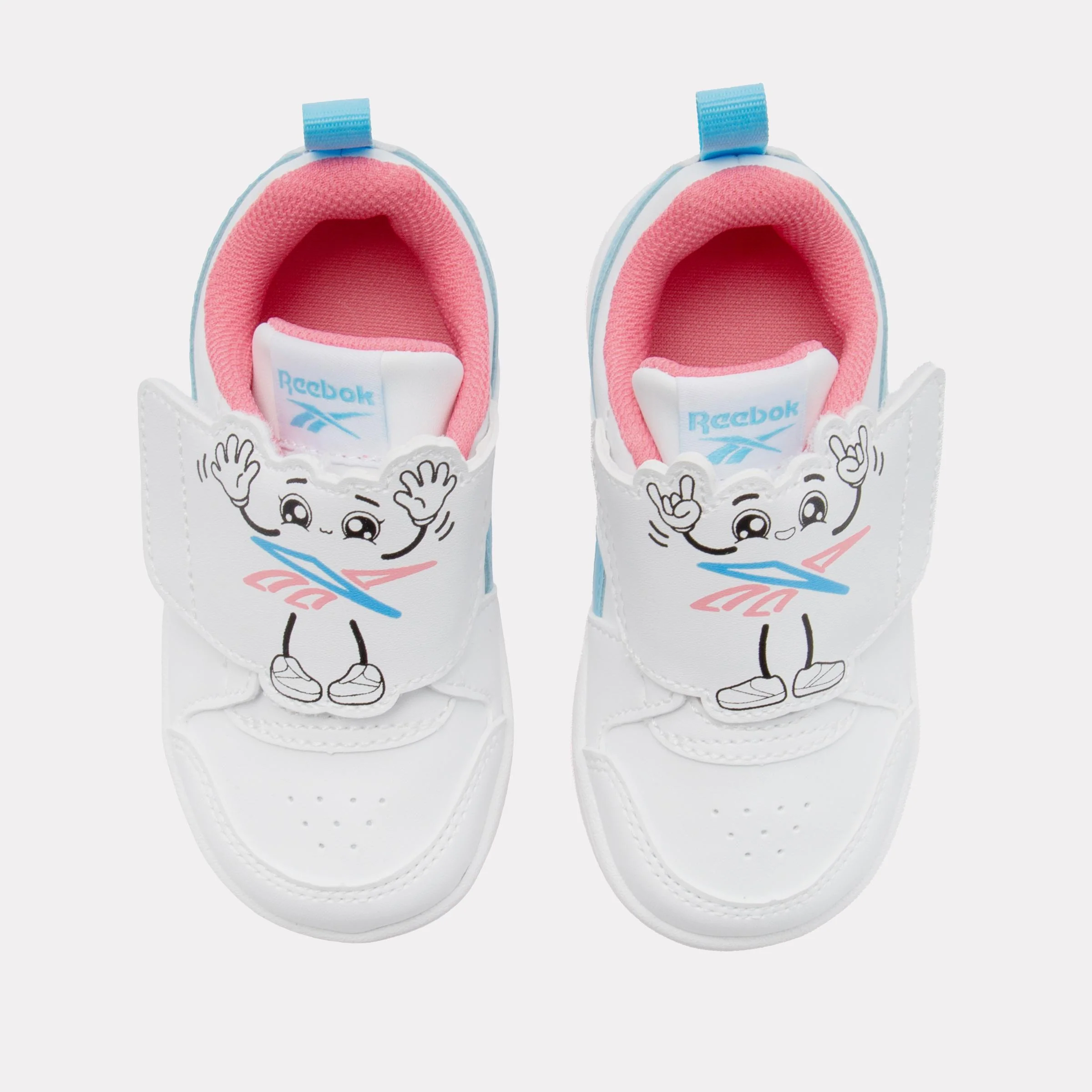 Reebok Footwear Kids Prime Snug Shoes – Baby & Toddler WHITE/PASSIONPINK/DIGITALBLUE - Image 5