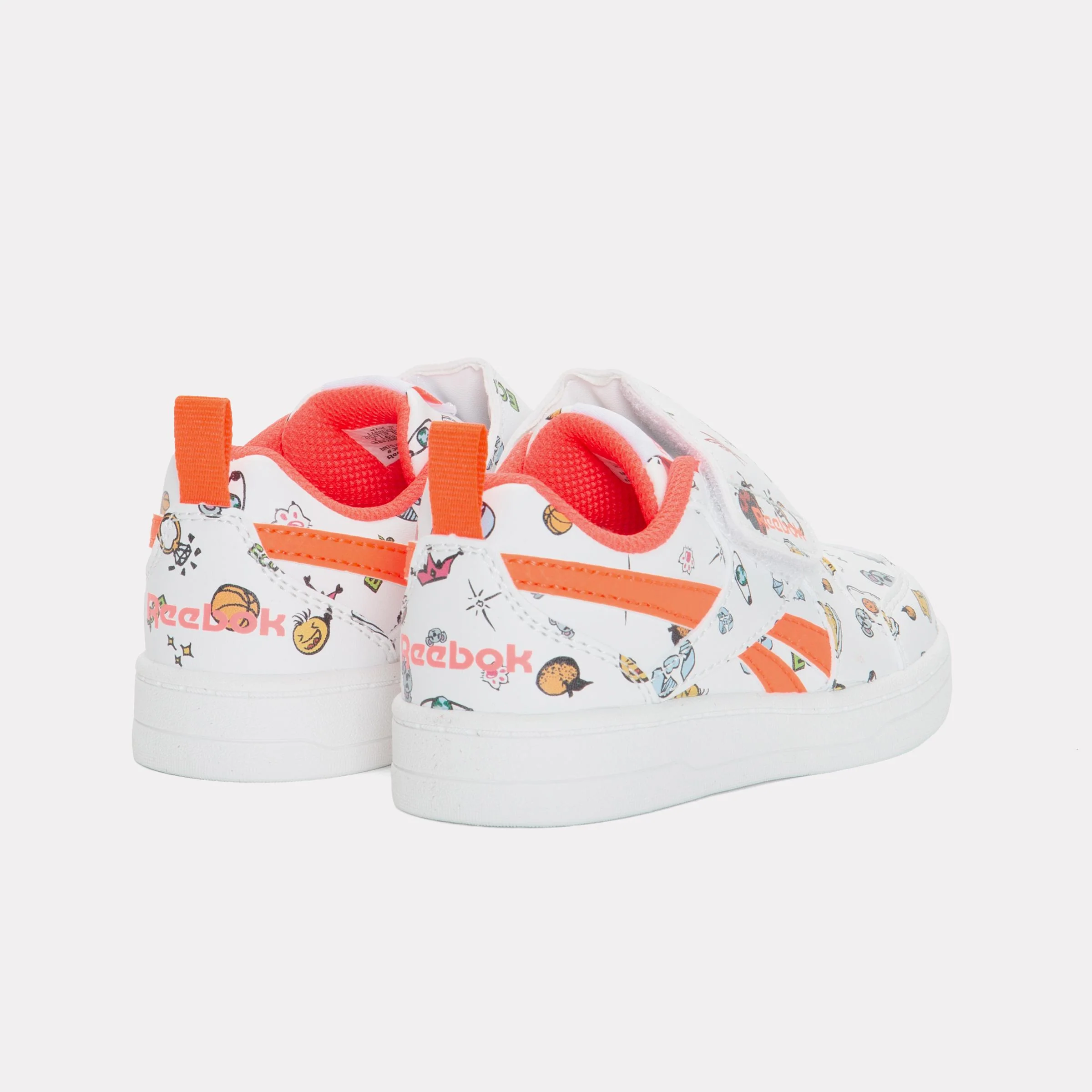 Reebok Footwear Kids Prime Snug Shoes – Baby & Toddler WHITE/PINKBLAST/FLASHORANGE - Image 3