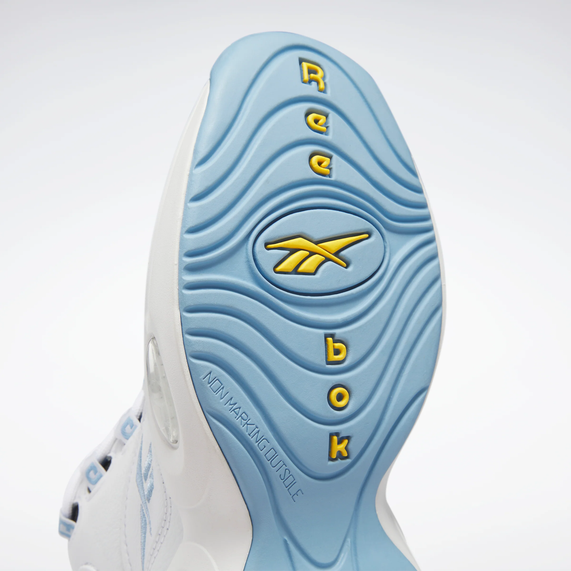 Reebok Footwear Kids Question Mid Shoes Junior Ftwwht/Flublu/Toxyel - Image 3