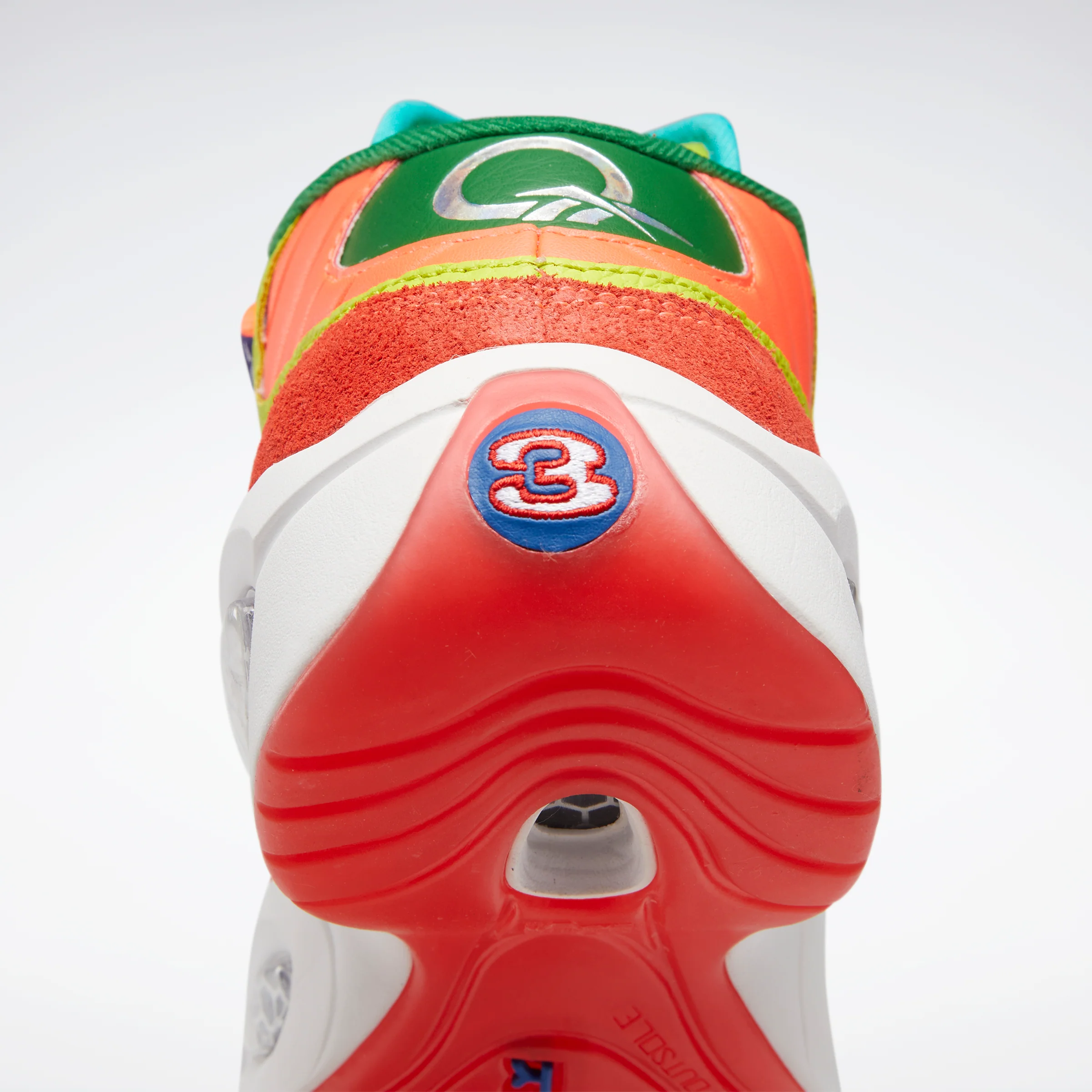 Reebok Footwear Kids Question Mid Shoes Junior Orgfla/Aciyel/Bolprp - Image 2