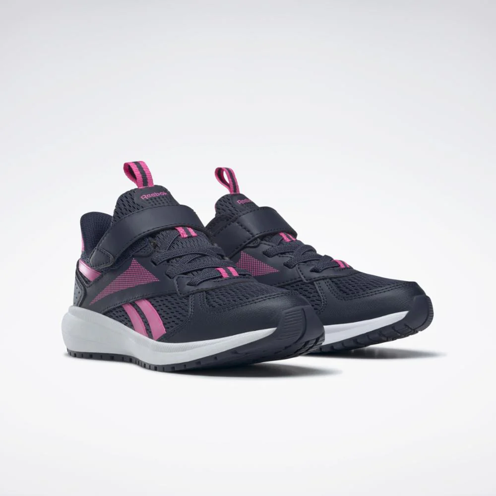 Reebok Footwear Kids Reebok Road Supreme 4 Alt Shoes - Pre-School VECNAV/ATOPNK/FTWWHT - Image 3