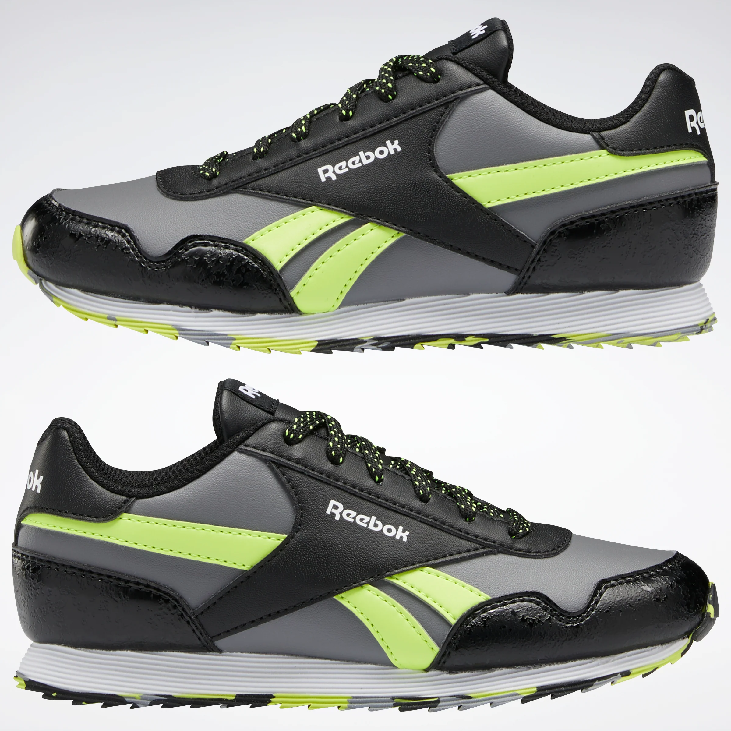 Reebok Footwear Kids Reebok Royal Classic Jogger 3 Shoes Child Cblack/Pugry5/Aciyel - Image 9