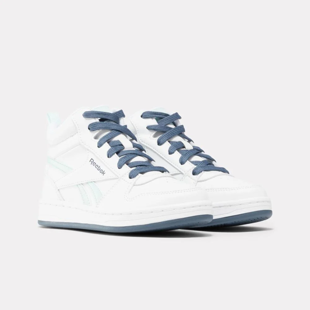 Reebok Footwear Kids Reebok Royal Prime Mid 2.0 Shoes - Pre-School FTWWHT/MIST/EACOBL - Image 2