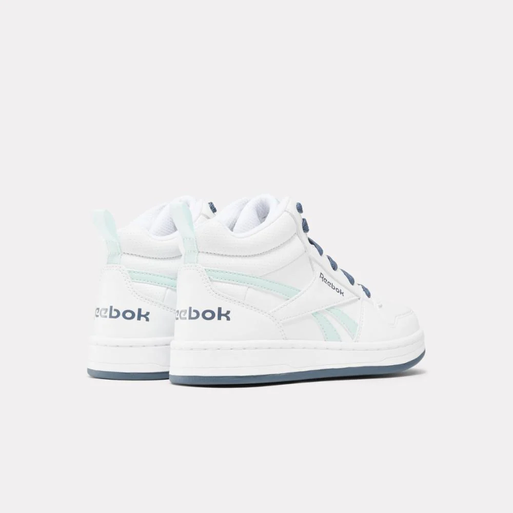 Reebok Footwear Kids Reebok Royal Prime Mid 2.0 Shoes - Pre-School FTWWHT/MIST/EACOBL - Image 3
