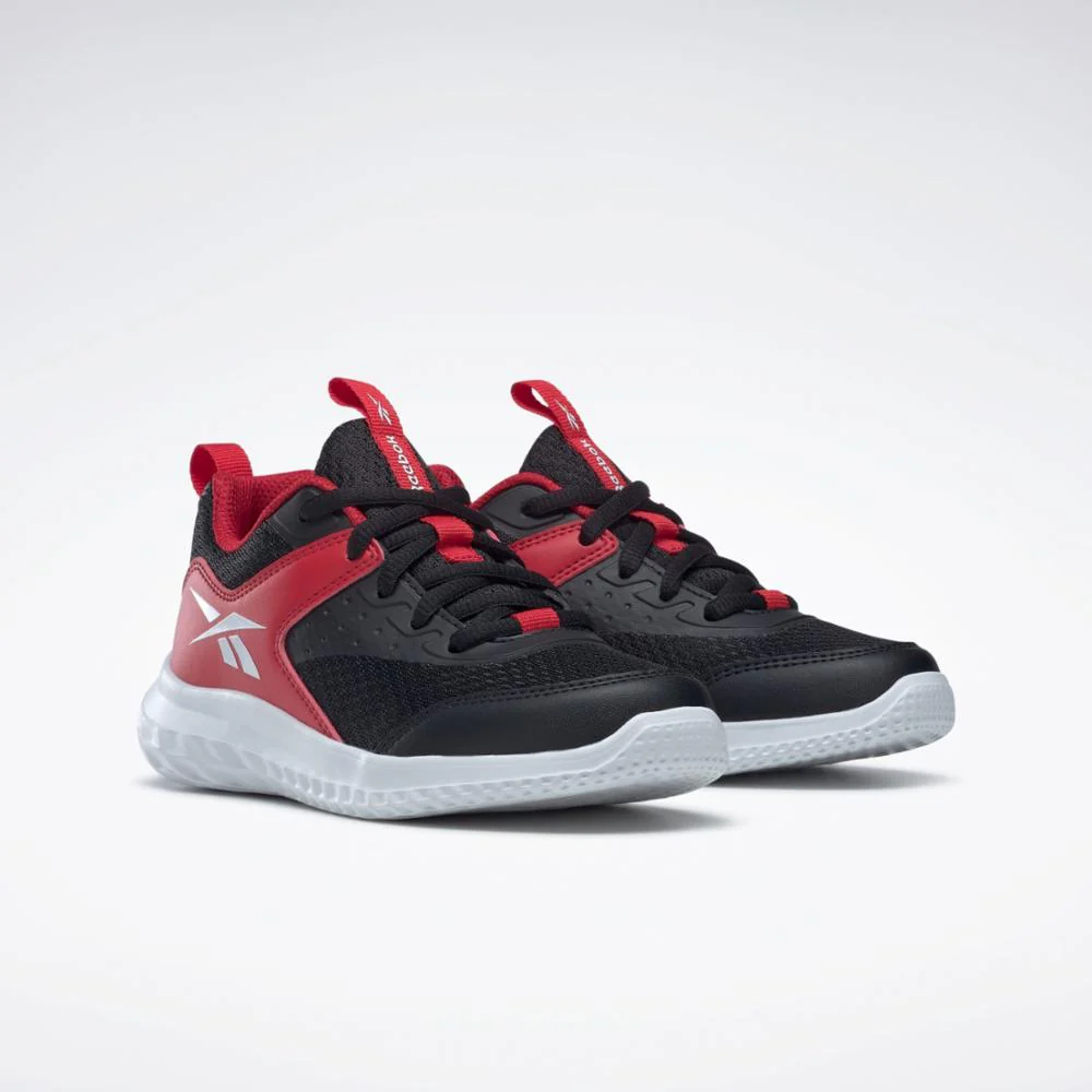 Reebok Footwear Kids Reebok Rush Runner 4 Shoes - Pre-School CBLACK/VECRED/FTWWHT - Image 3