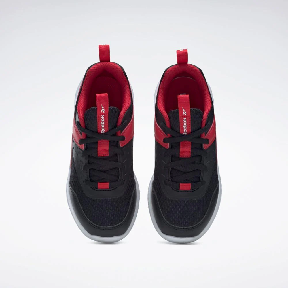 Reebok Footwear Kids Reebok Rush Runner 4 Shoes - Pre-School CBLACK/VECRED/FTWWHT - Image 6