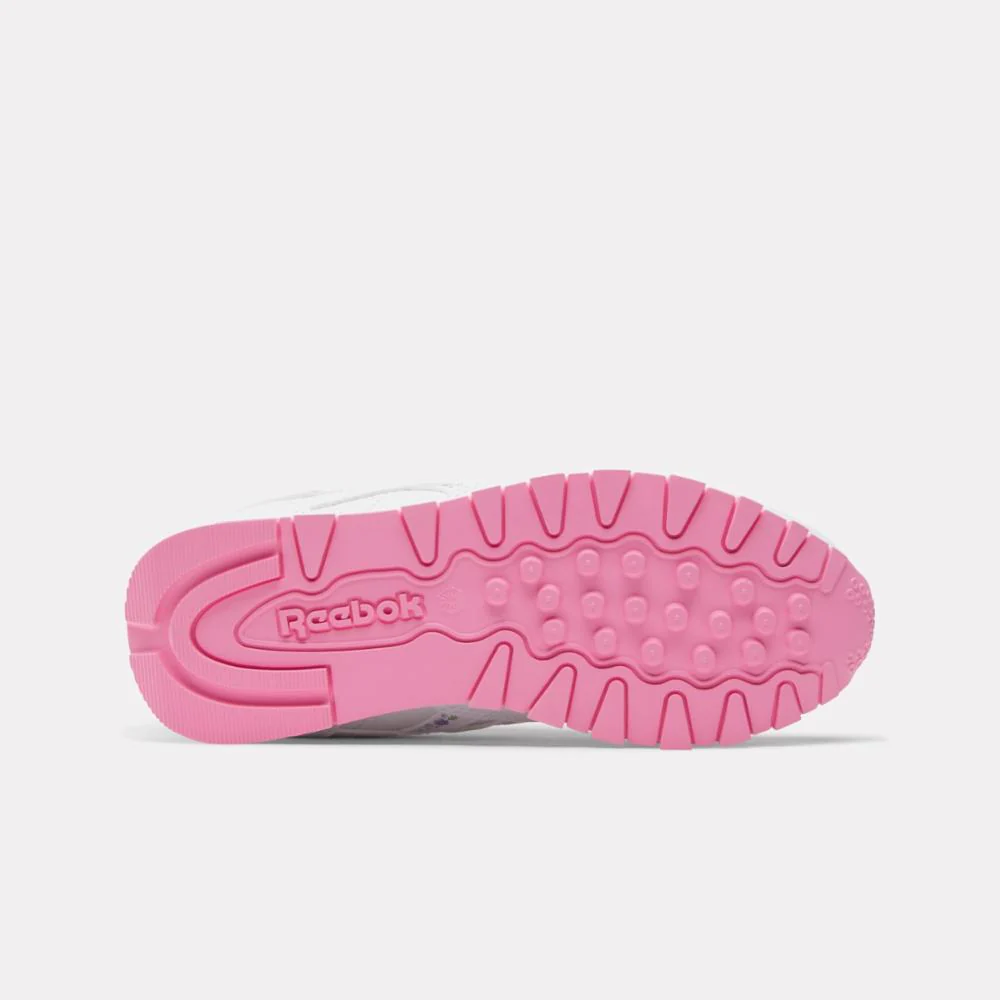 Reebok Footwear Kids Reebok x Dora the Explorer Classic Leather Shoes – Pre-School WHITE/WHITE/PLAYFUL PINK - Image 5