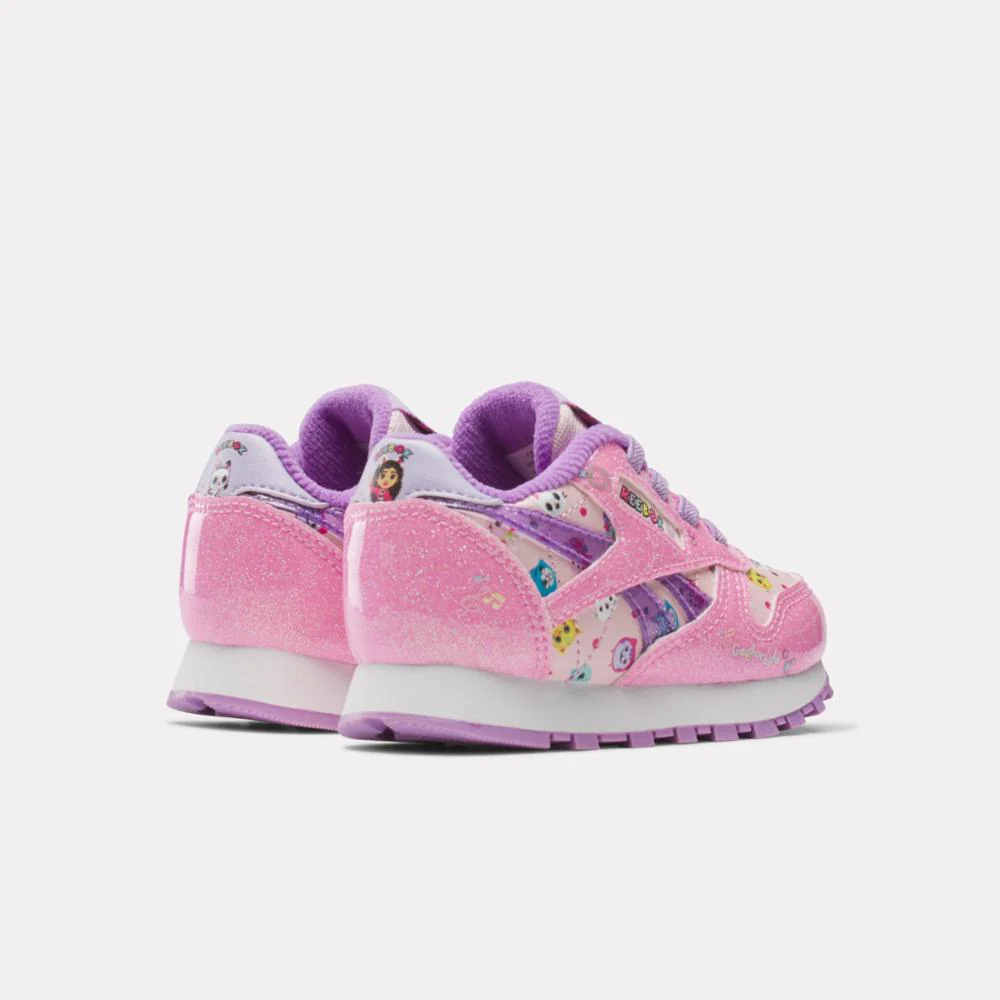 Reebok Footwear Kids Reebok x Gabby's Dollhouse CL Step 'n Flash 2.0 Elastic Lace Shoes - Baby & Toddler PINK/PINK/PURPLE - Image 4