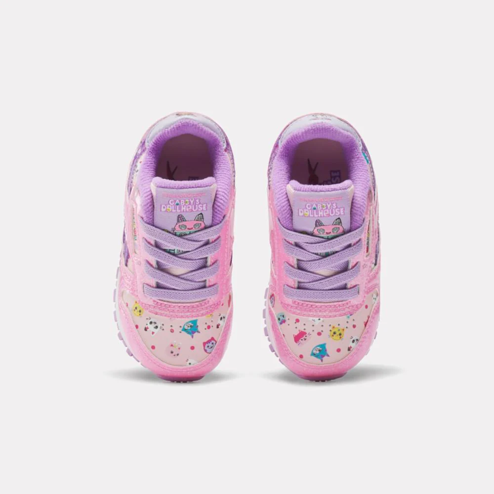 Reebok Footwear Kids Reebok x Gabby's Dollhouse CL Step 'n Flash 2.0 Elastic Lace Shoes - Baby & Toddler PINK/PINK/PURPLE - Image 6