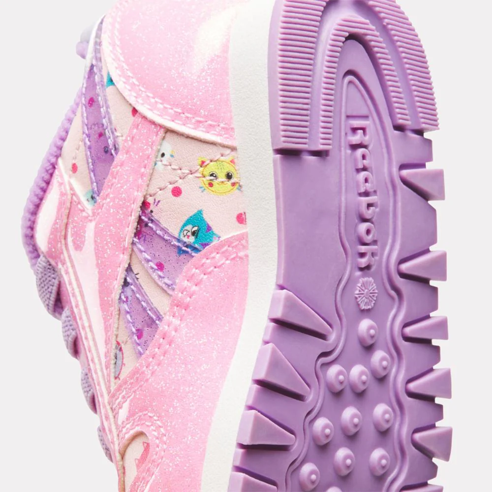 Reebok Footwear Kids Reebok x Gabby's Dollhouse CL Step 'n Flash 2.0 Elastic Lace Shoes - Baby & Toddler PINK/PINK/PURPLE - Image 7