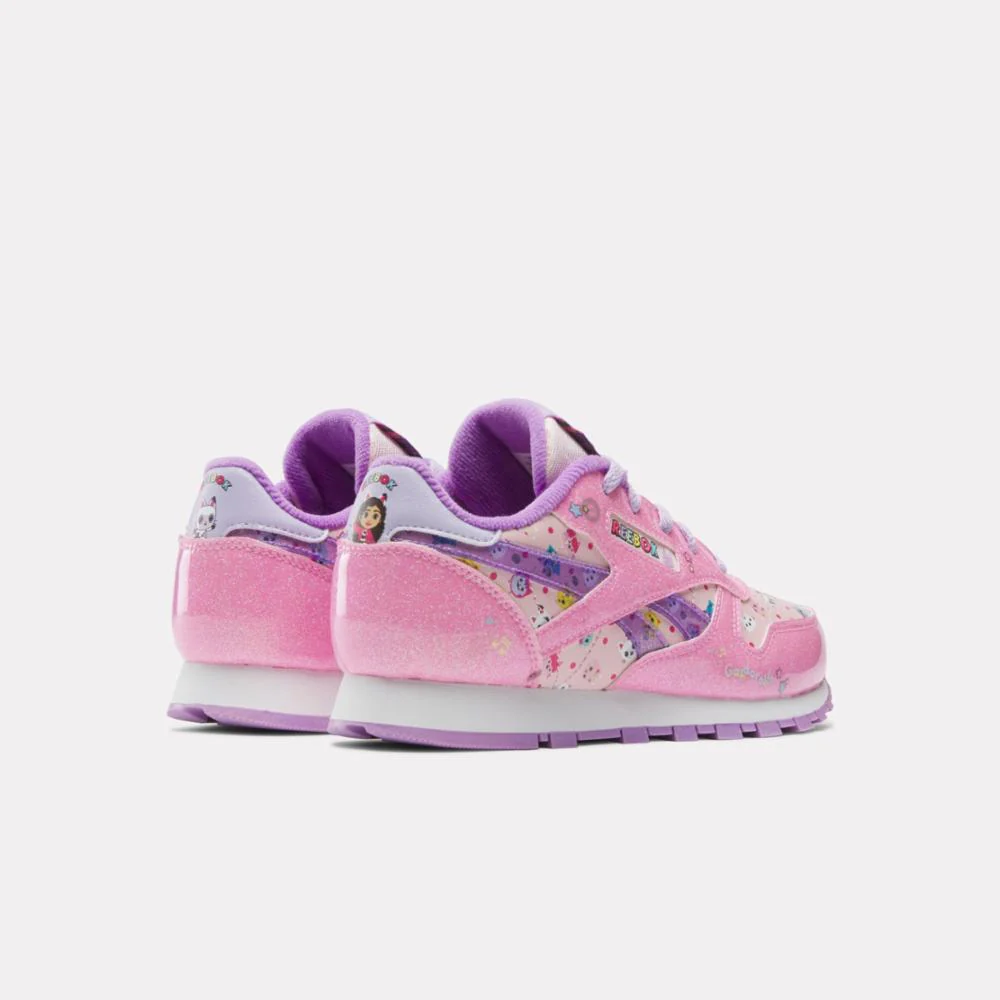 Reebok Footwear Kids Reebok x Gabby's Dollhouse Classic Leather Step 'n Flash Shoes 2.0 - Preschool PINK/PINK/PURPLE - Image 4