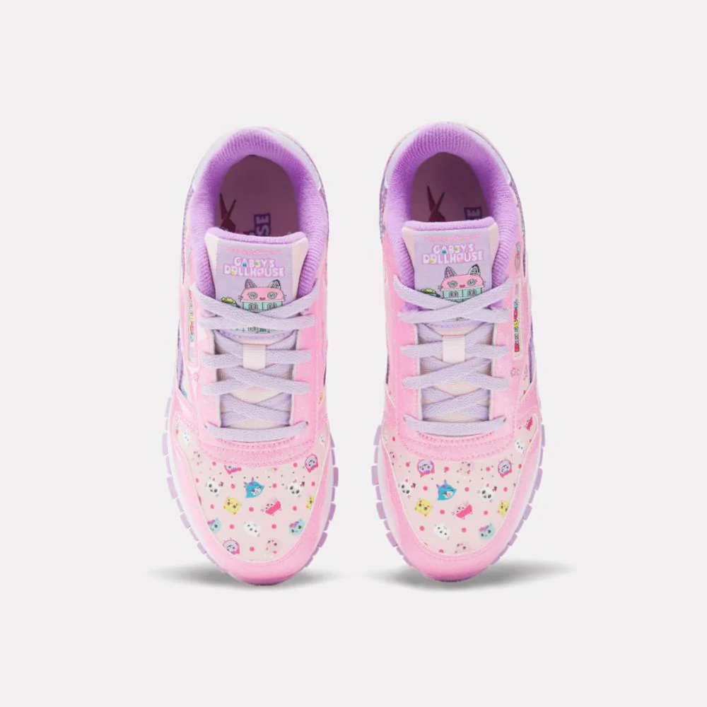 Reebok Footwear Kids Reebok x Gabby's Dollhouse Classic Leather Step 'n Flash Shoes 2.0 - Preschool PINK/PINK/PURPLE - Image 6