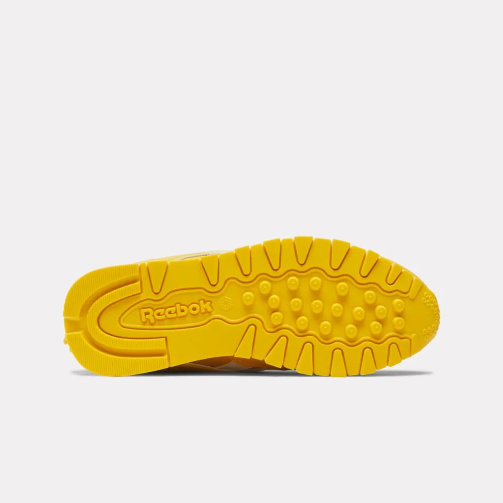 Reebok Footwear Kids Reebok x Sonic Classic Leather Step 'N' Flash Shoes - Preschool GOLD/WHITE/GOLD - Image 5