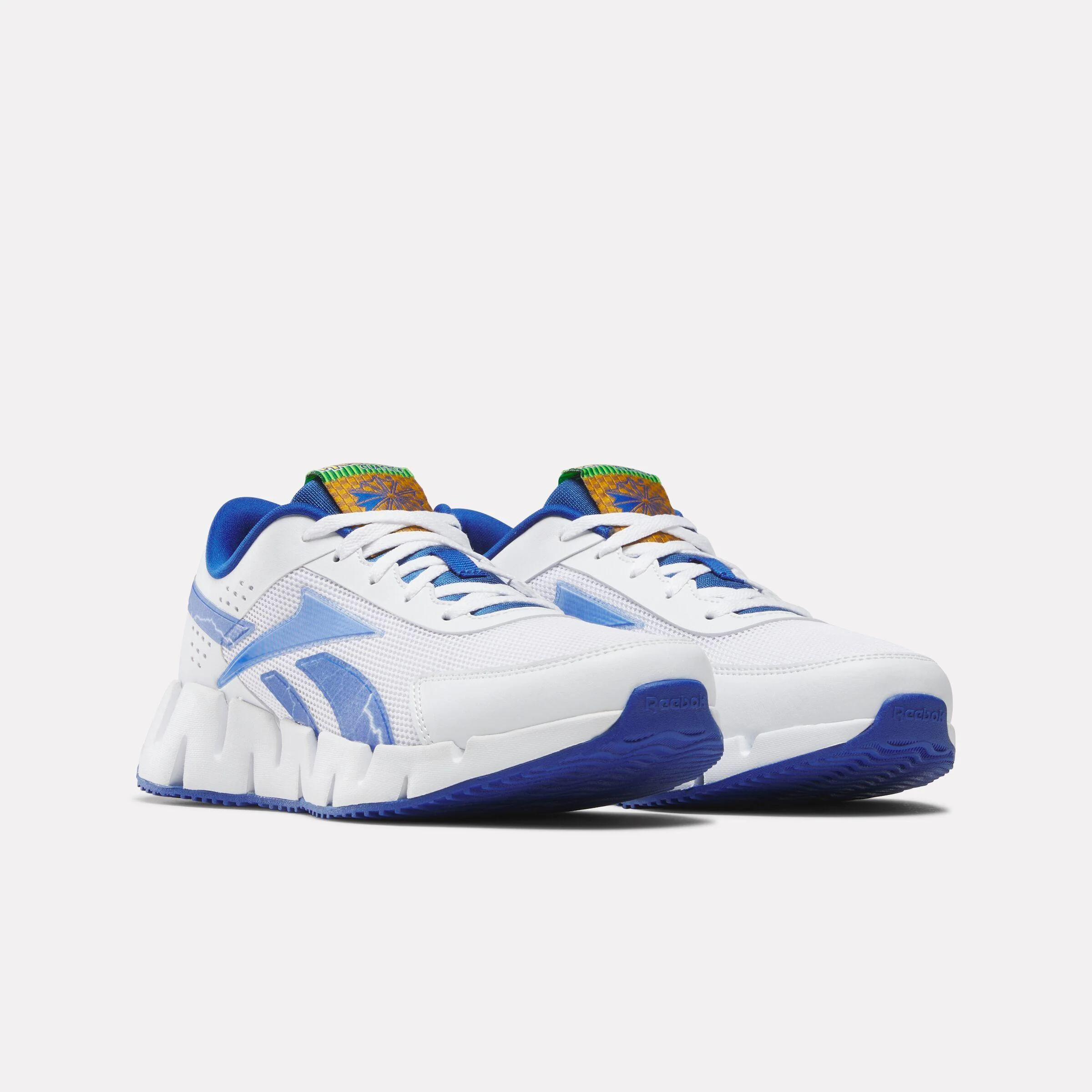 Reebok Footwear Kids Reebok x Sonic Zig Dynamica 2.0 Shoes - Grade School WHITE/BLUE/WHITE - Image 3